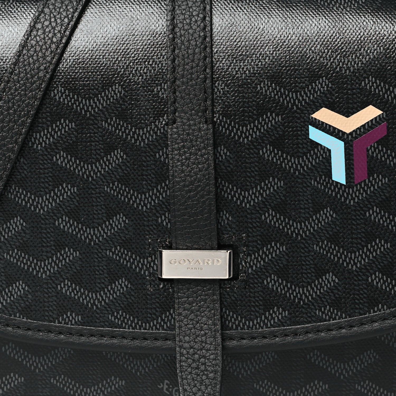 Goyard Goyardine Belvedere III PM Messenger Bag Jet Black 7 of 9