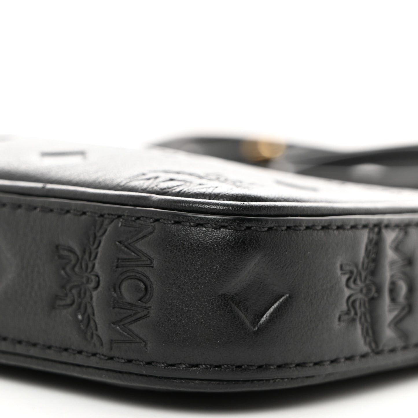 Calfskin Monogram Mini Aren Pouch Black