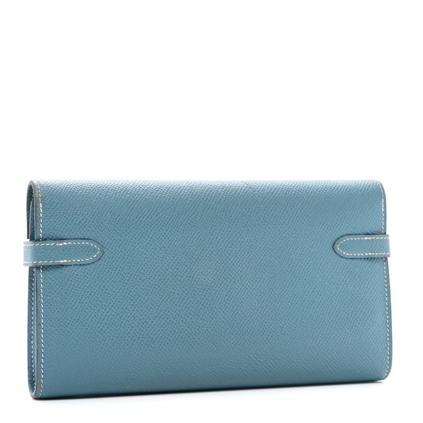 Epsom Kelly Longue Wallet Blue Jean