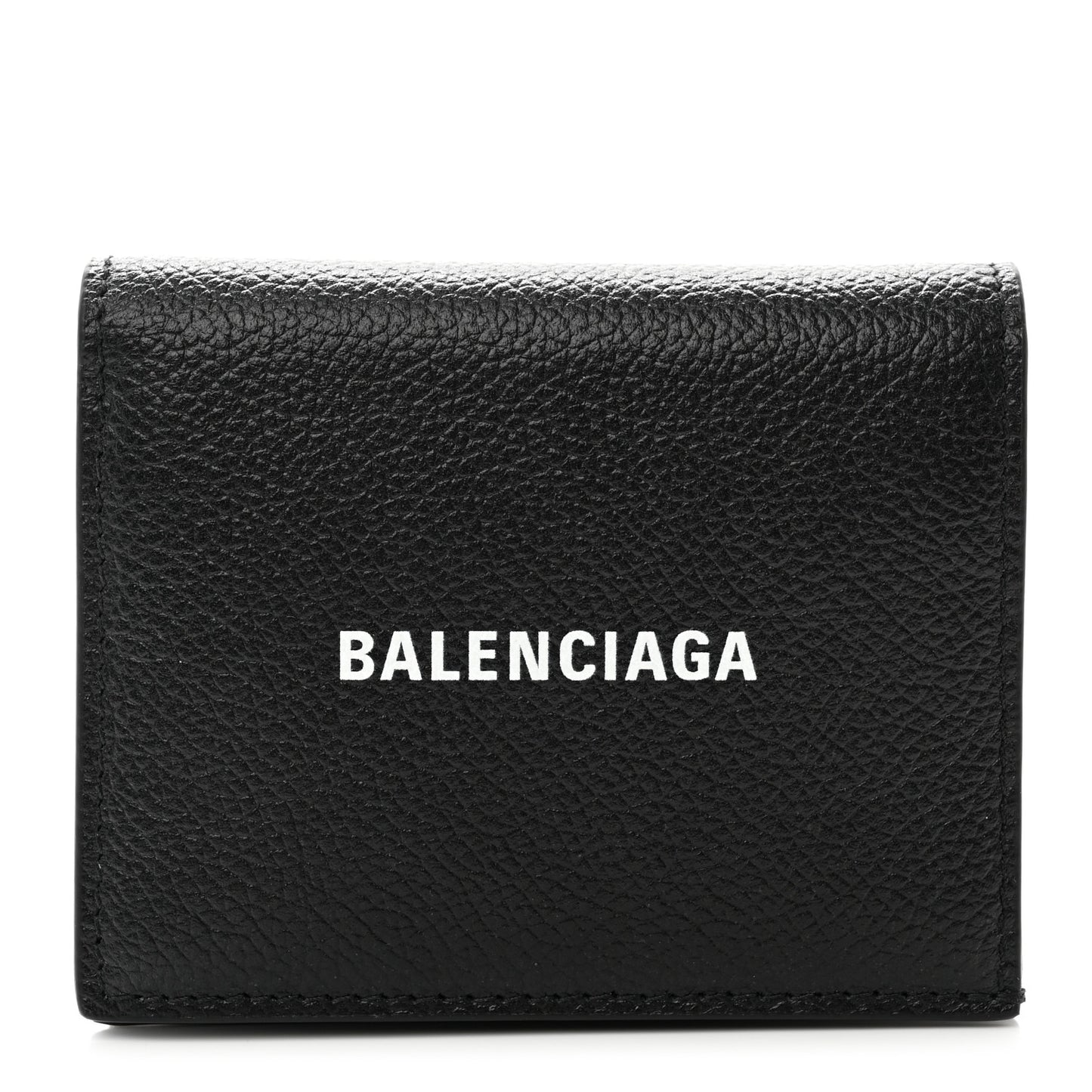 Calfskin Logo Wallet Black