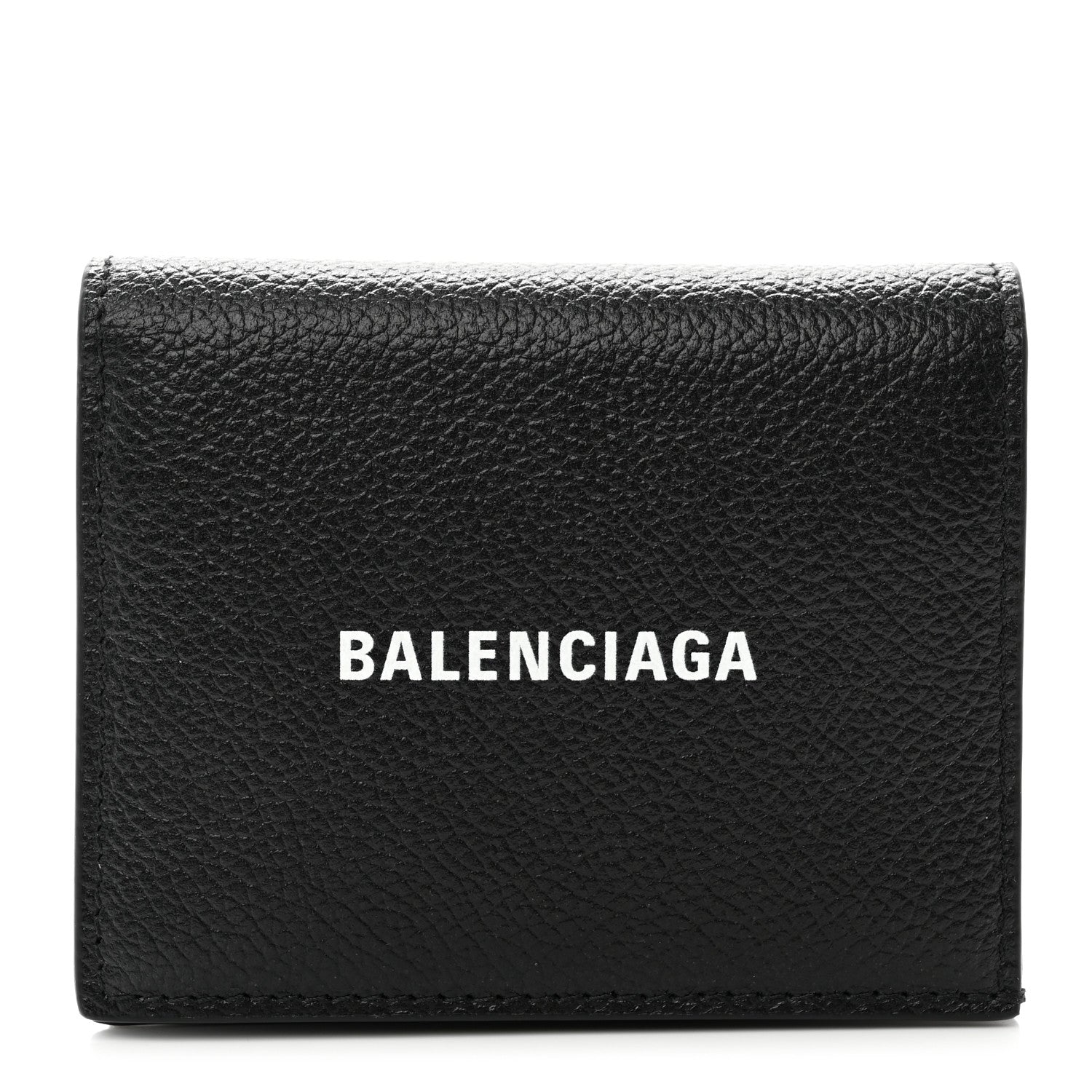 Balenciaga Calfskin Logo Wallet Black 1 of 8