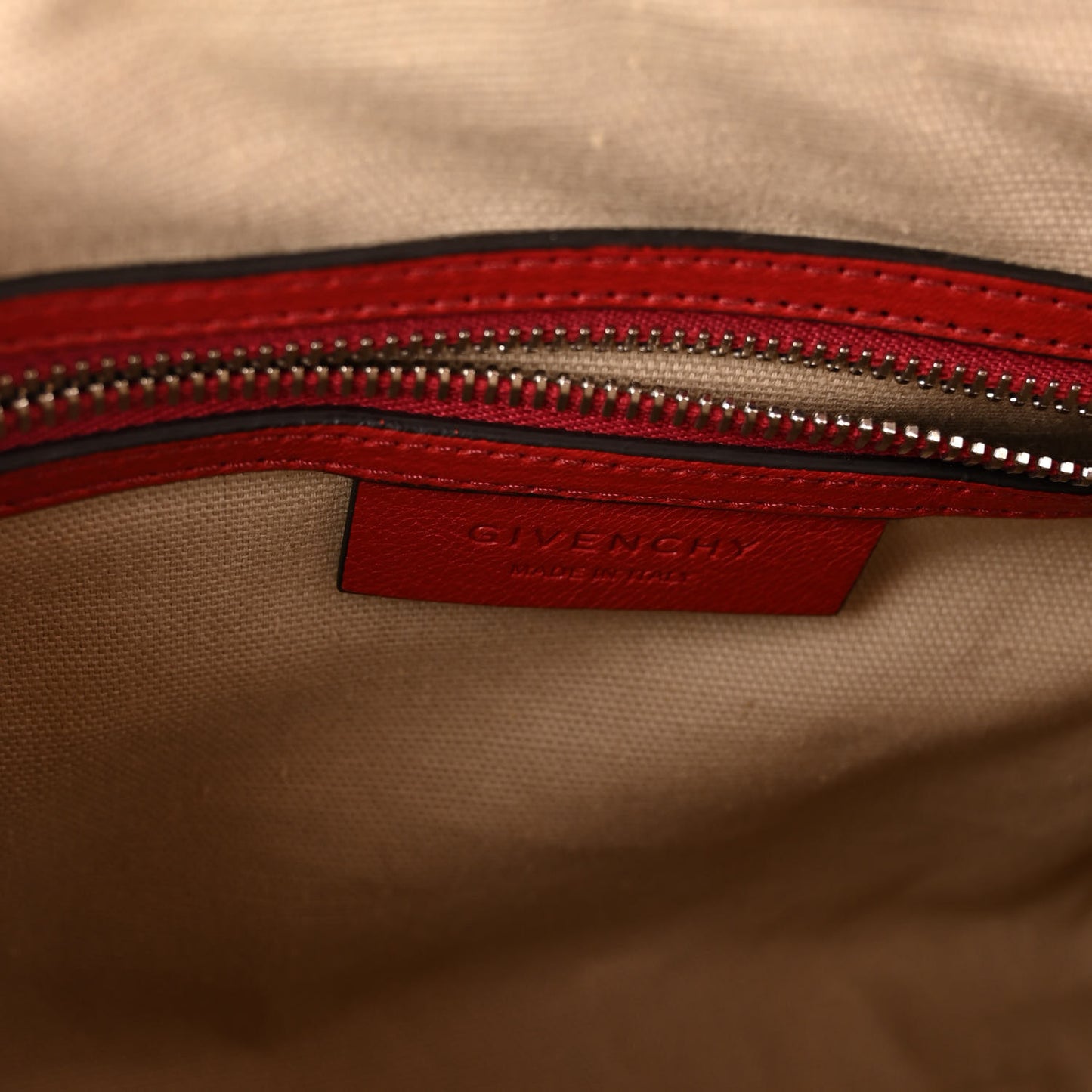 Sugar Goatskin Mini Antigona Medium Red