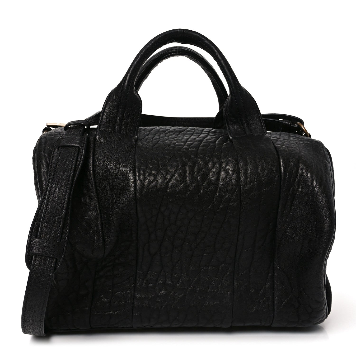 Alexander Wang Pebbled Lambskin Rockie Black Antique Brass