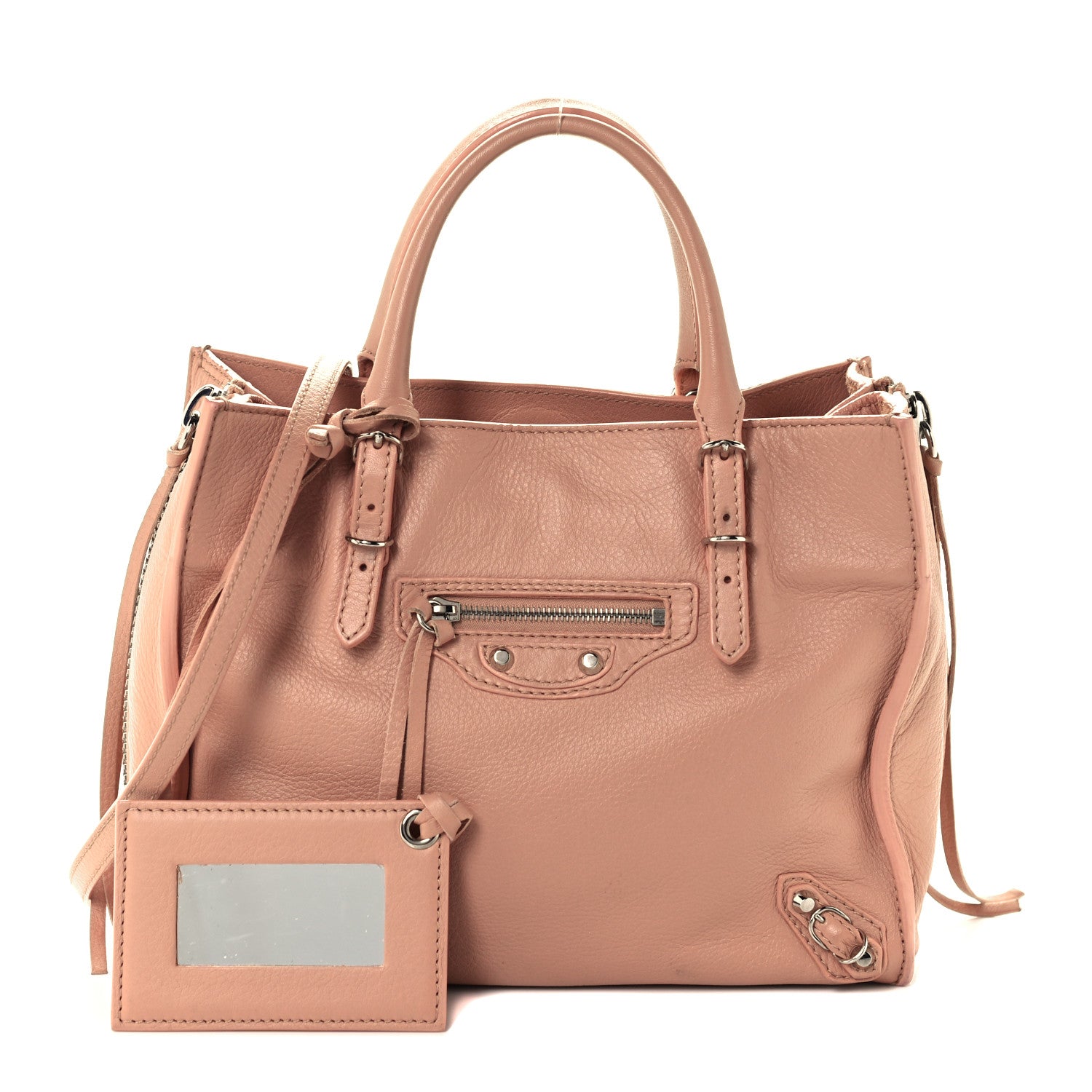 Balenciaga Calfskin Papier Mini A4 Zip Around Tote Beige Desert 1 of 10