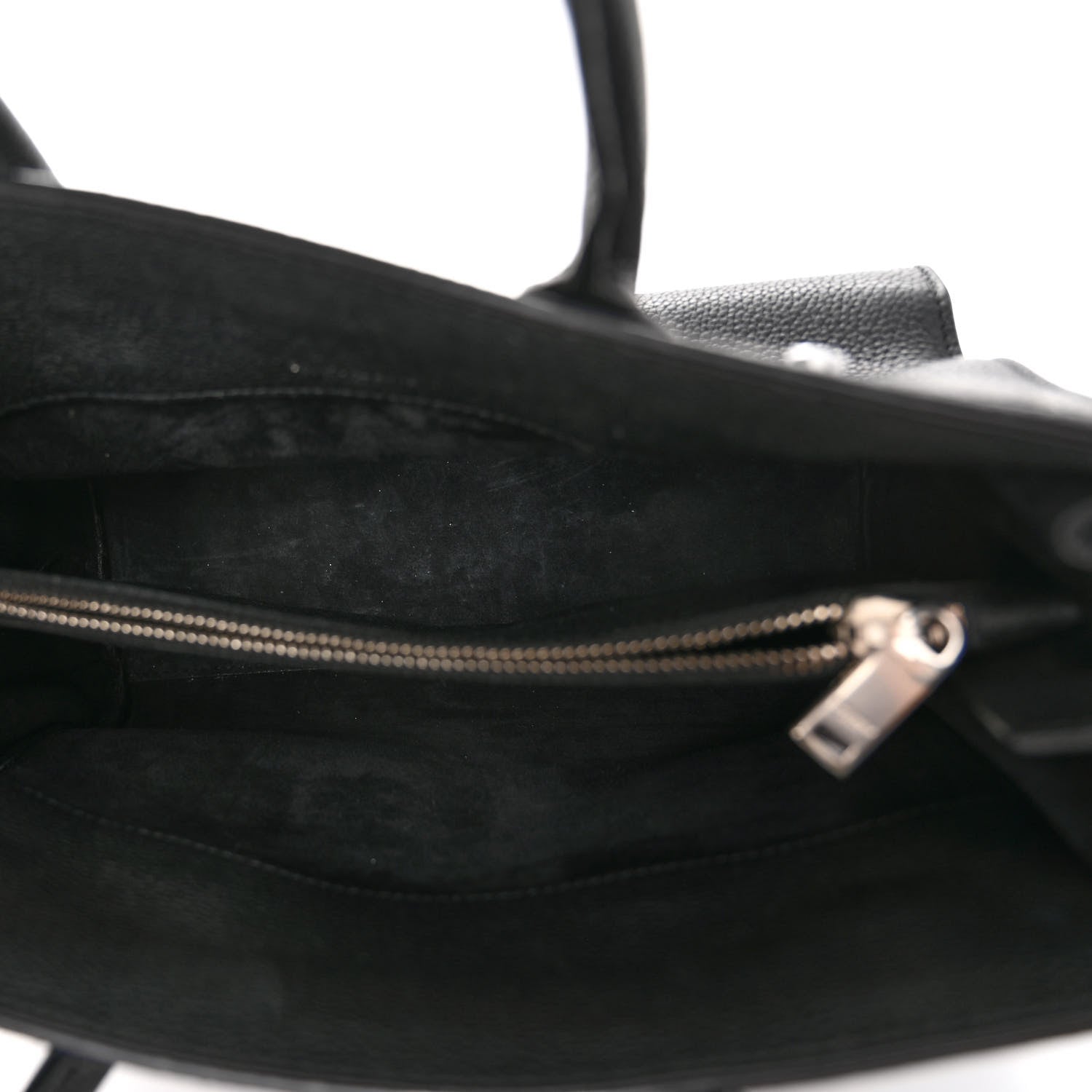 Saint Laurent Grained Calfskin Baby Sac De Jour Souple Black 5 of 9