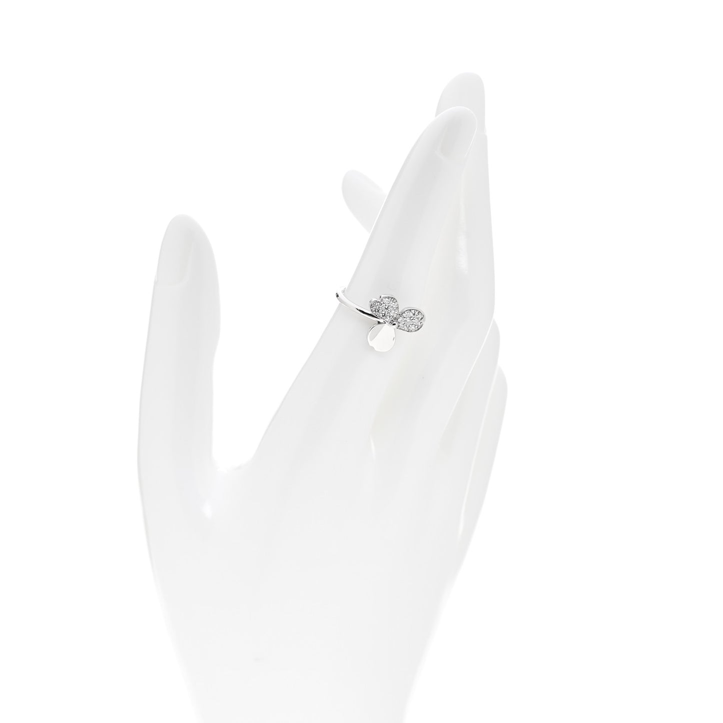 Platinum Diamond Paper Flowers Ring 52 6