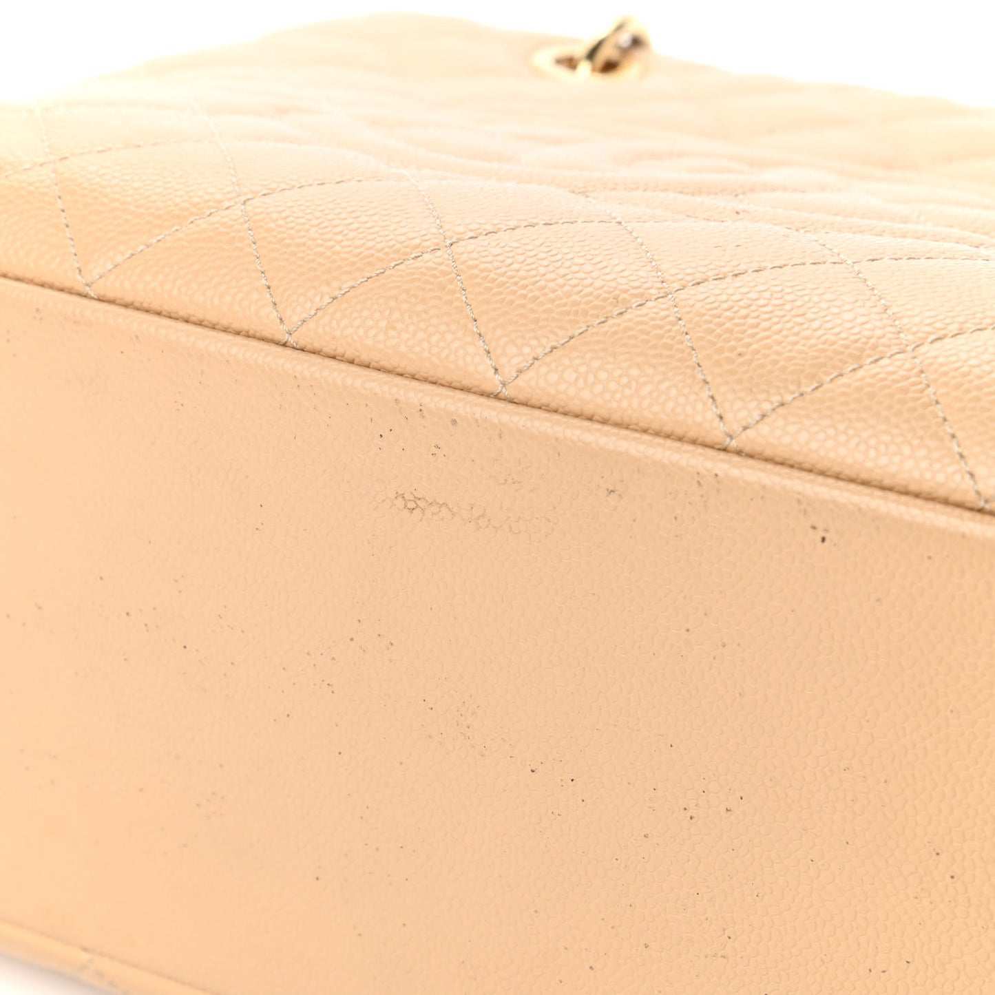 Caviar Quilted Grand Shopping Tote GST Beige Clair