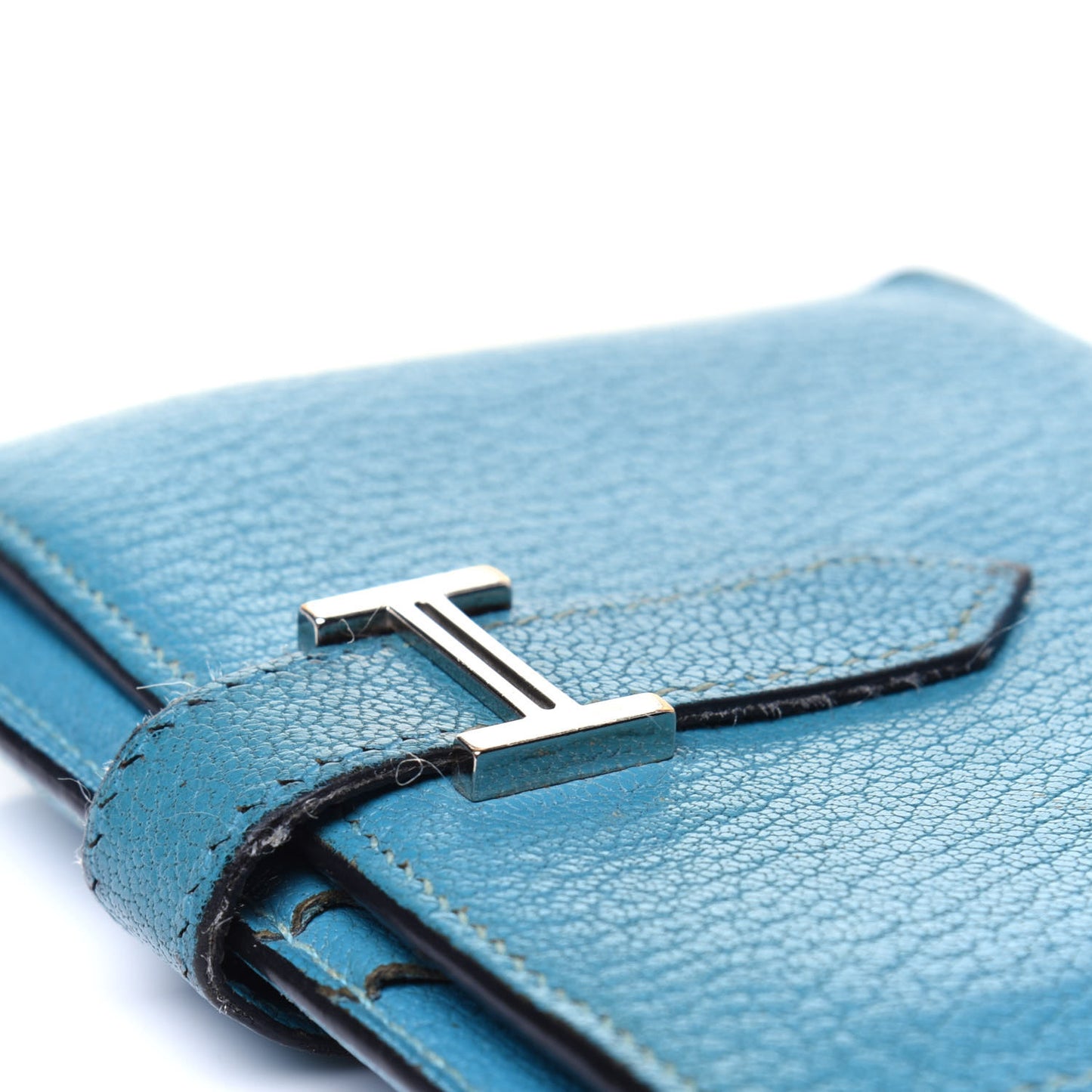 Chevre Mysore Compact Bearn Wallet Blue Jean