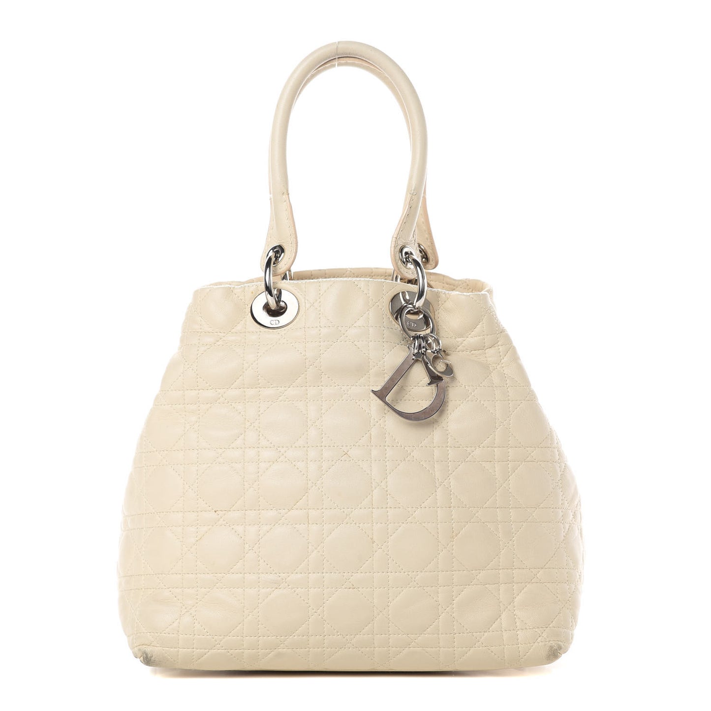 Lambskin Cannage Medium Soft Lady Dior Beige