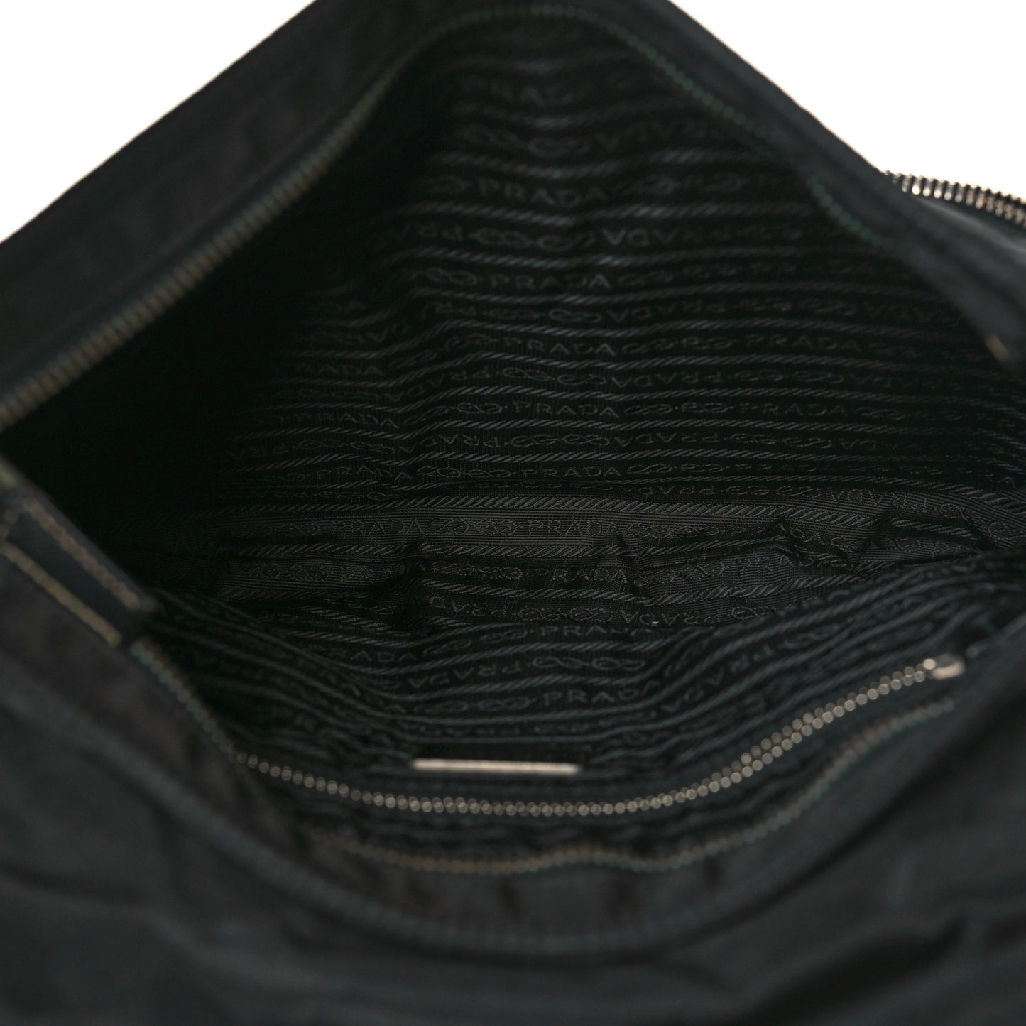 Nylon Saffiano Vela Messenger Bag Black