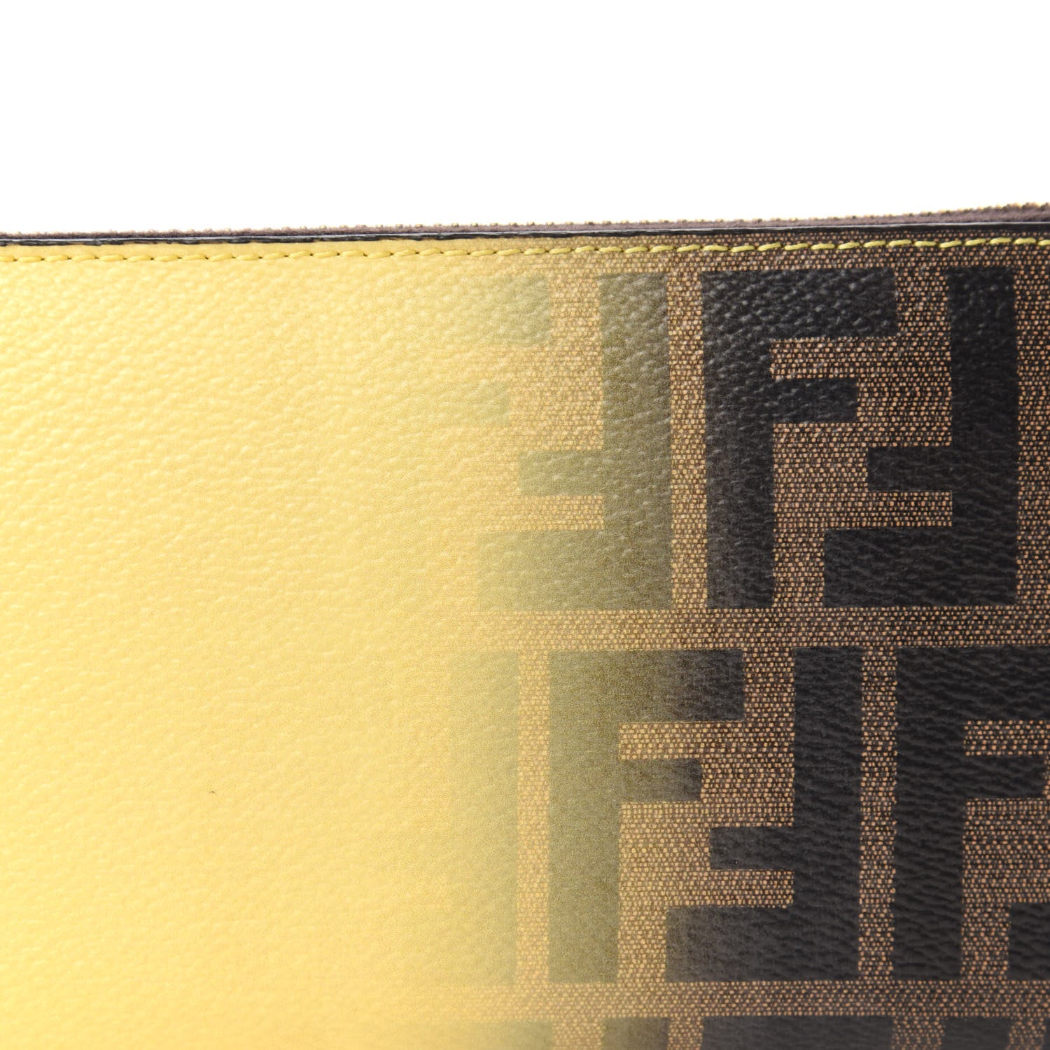Fendi Zucca Spalmati Ombre Zip Around Wallet Tobacco Cedro 9 of 9