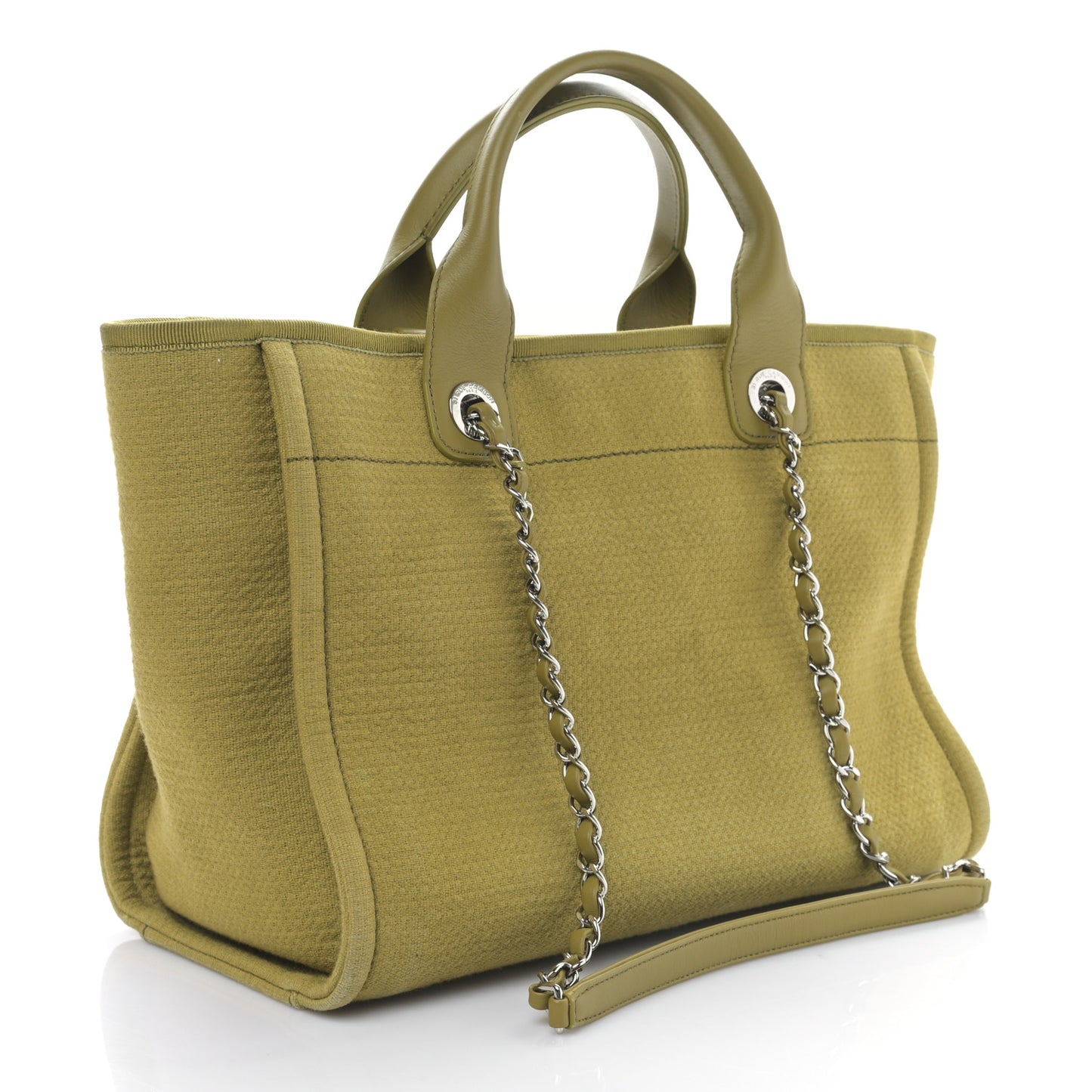 Mixed Fibers Small Deauville Tote Green