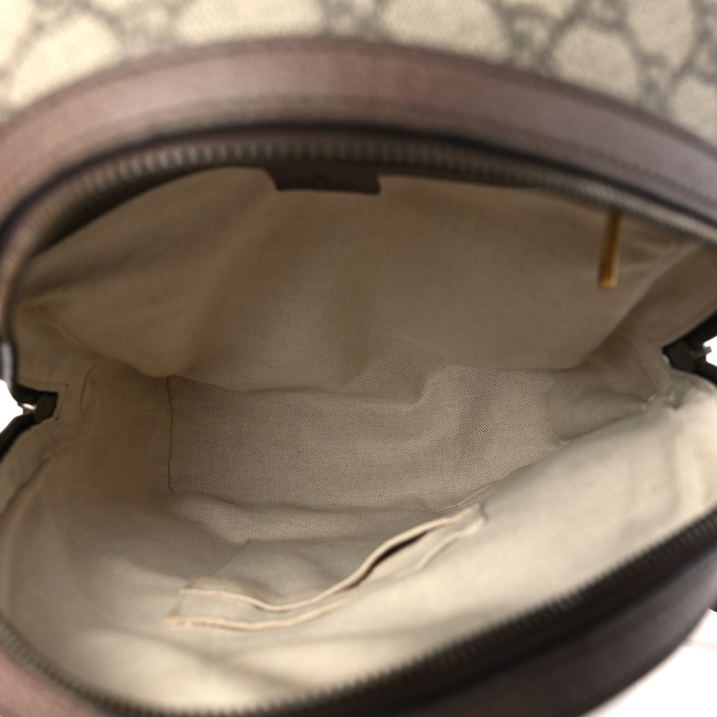 GG Supreme Monogram Calfskin Web Small Ophidia Day Backpack Beige Ebony New Acero