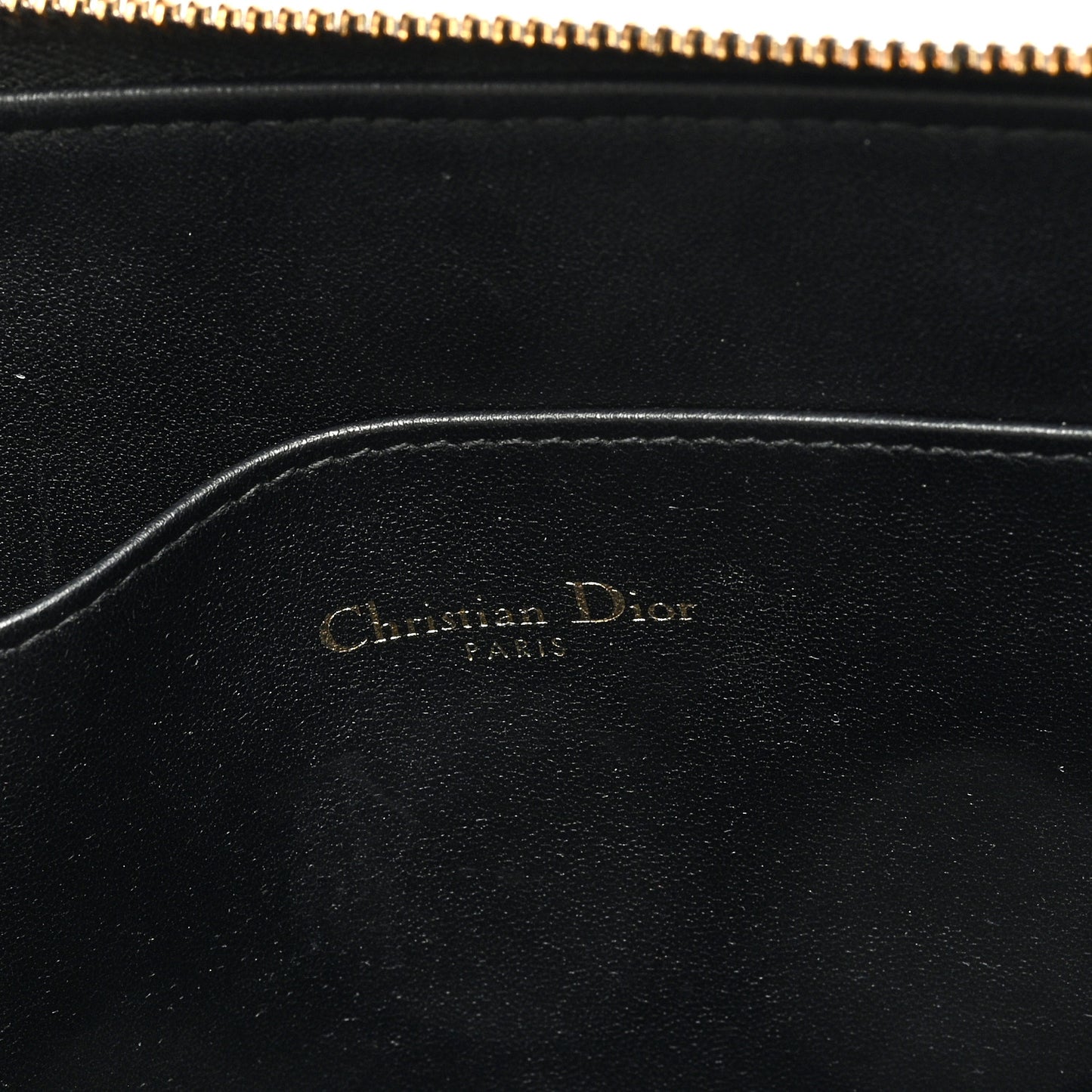 Supple Calfskin Cannage Large Caro Daily Pouch Black
