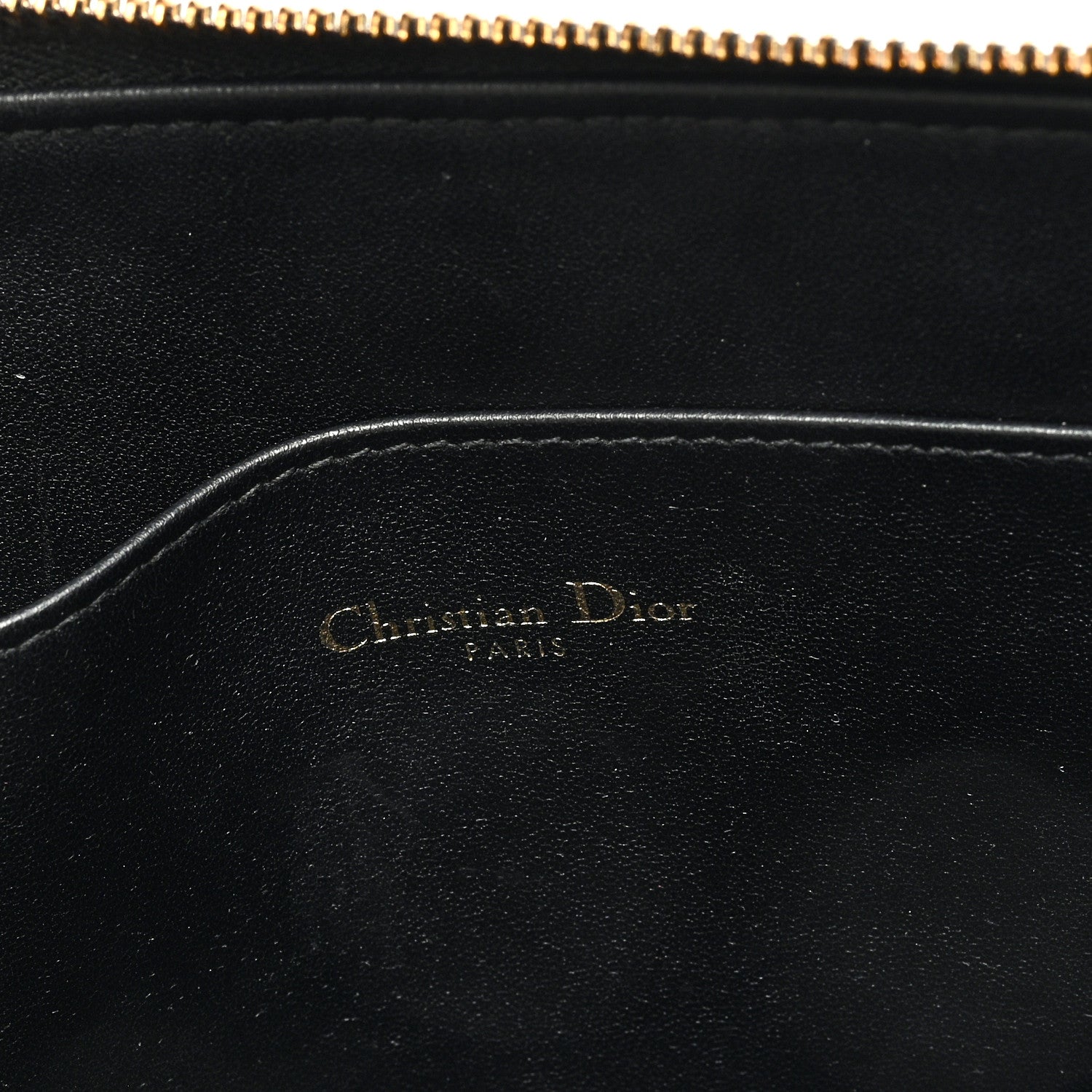 Christian Dior Supple Calfskin Cannage Large Caro Daily Pouch Black 6 of 7