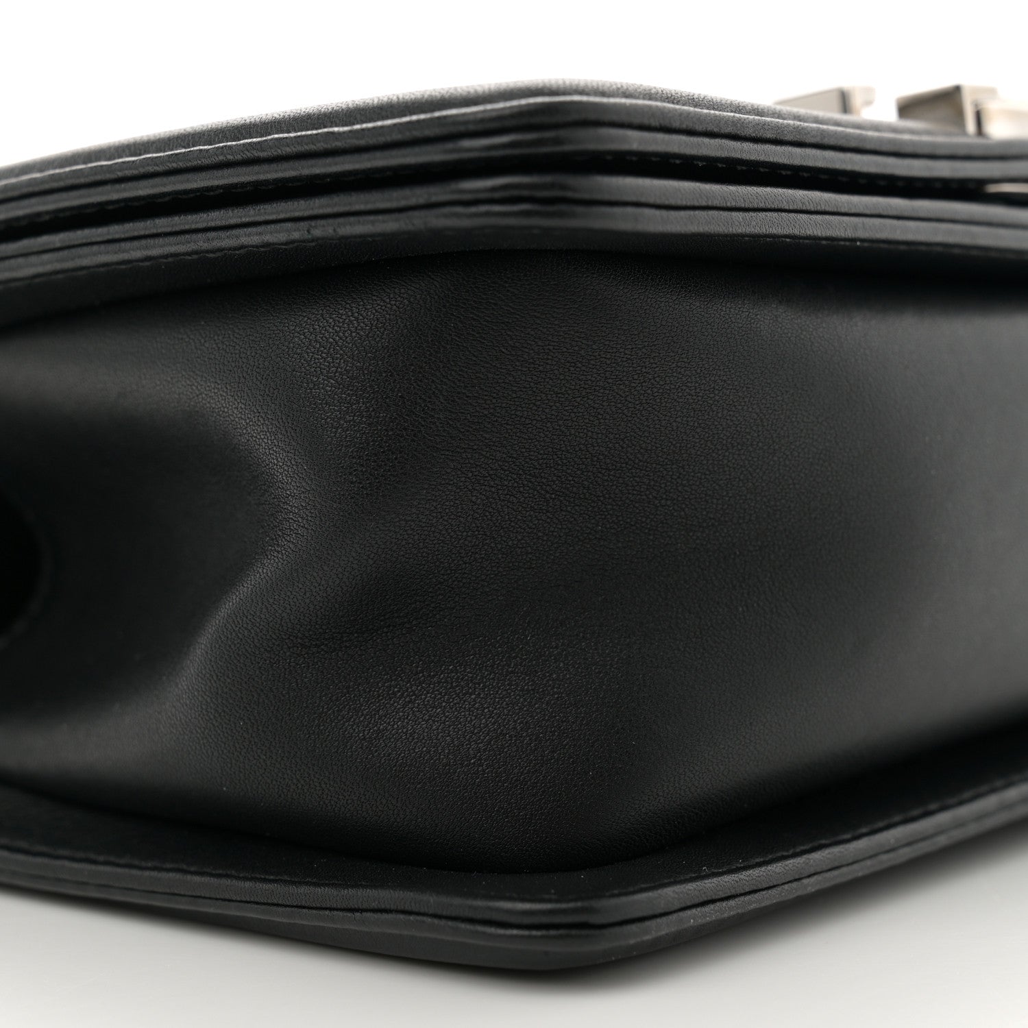 Chanel Lambskin Chevron Quilted Small Boy Flap Black 9 of 12