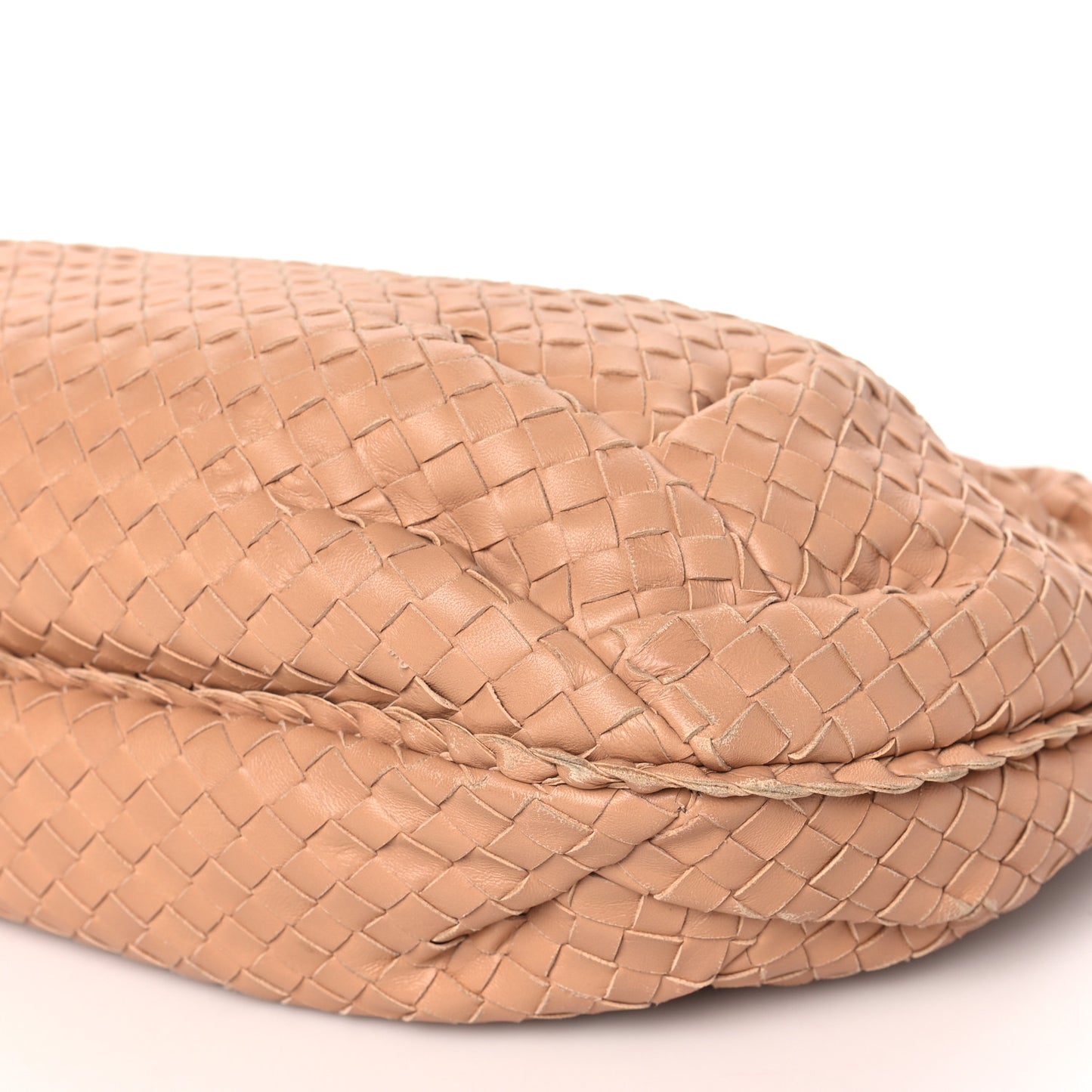 Nappa Intrecciato Medium Belly Veneta Hobo Camel
