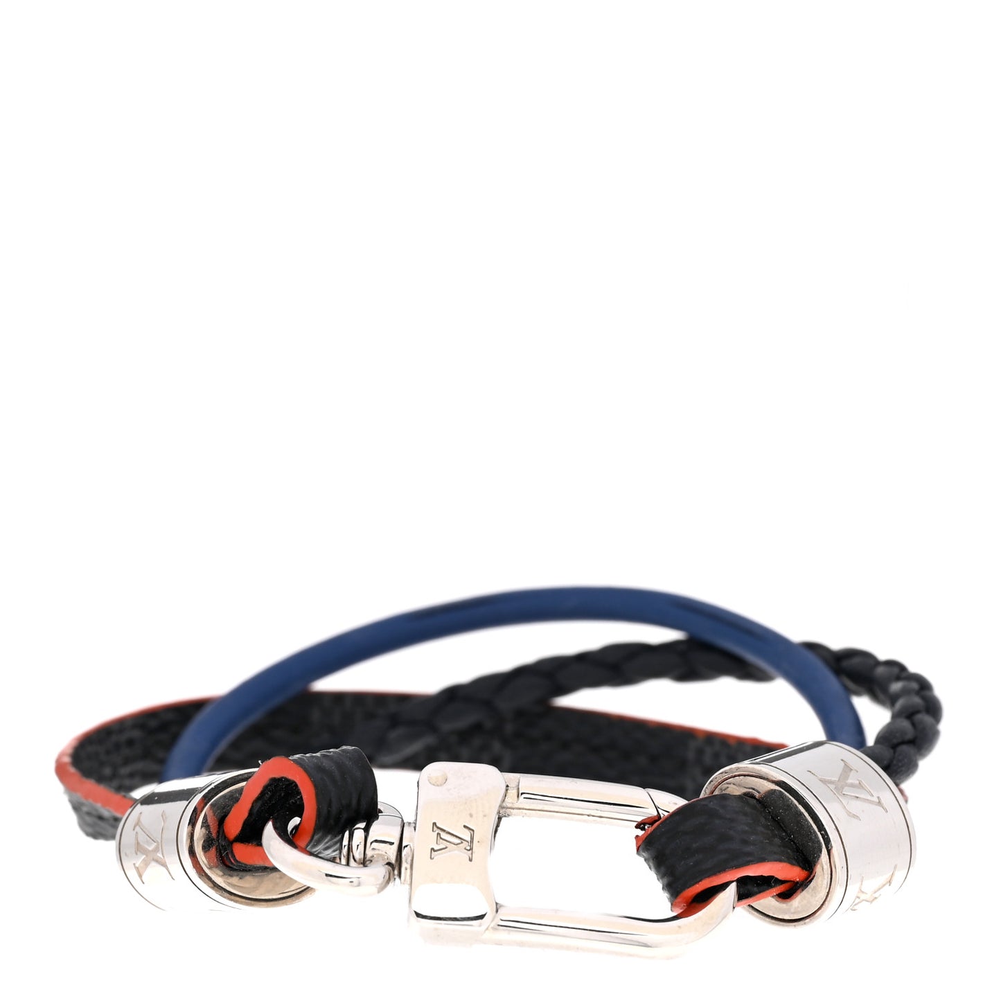 Damier Graphite LV Treble Bracelet 19 Navy