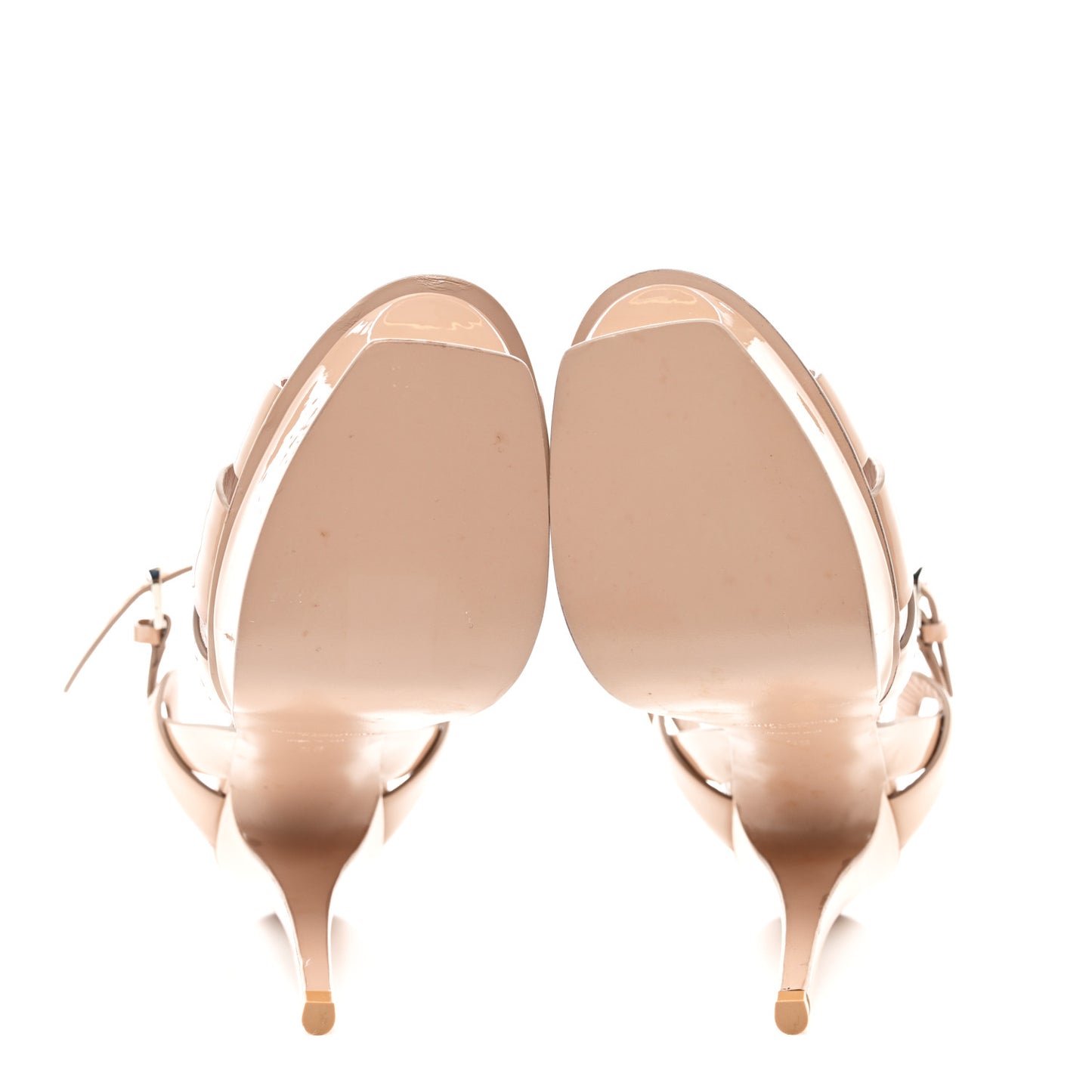 Patent Tribute 105 Platform Sandals 36 Nude Powder