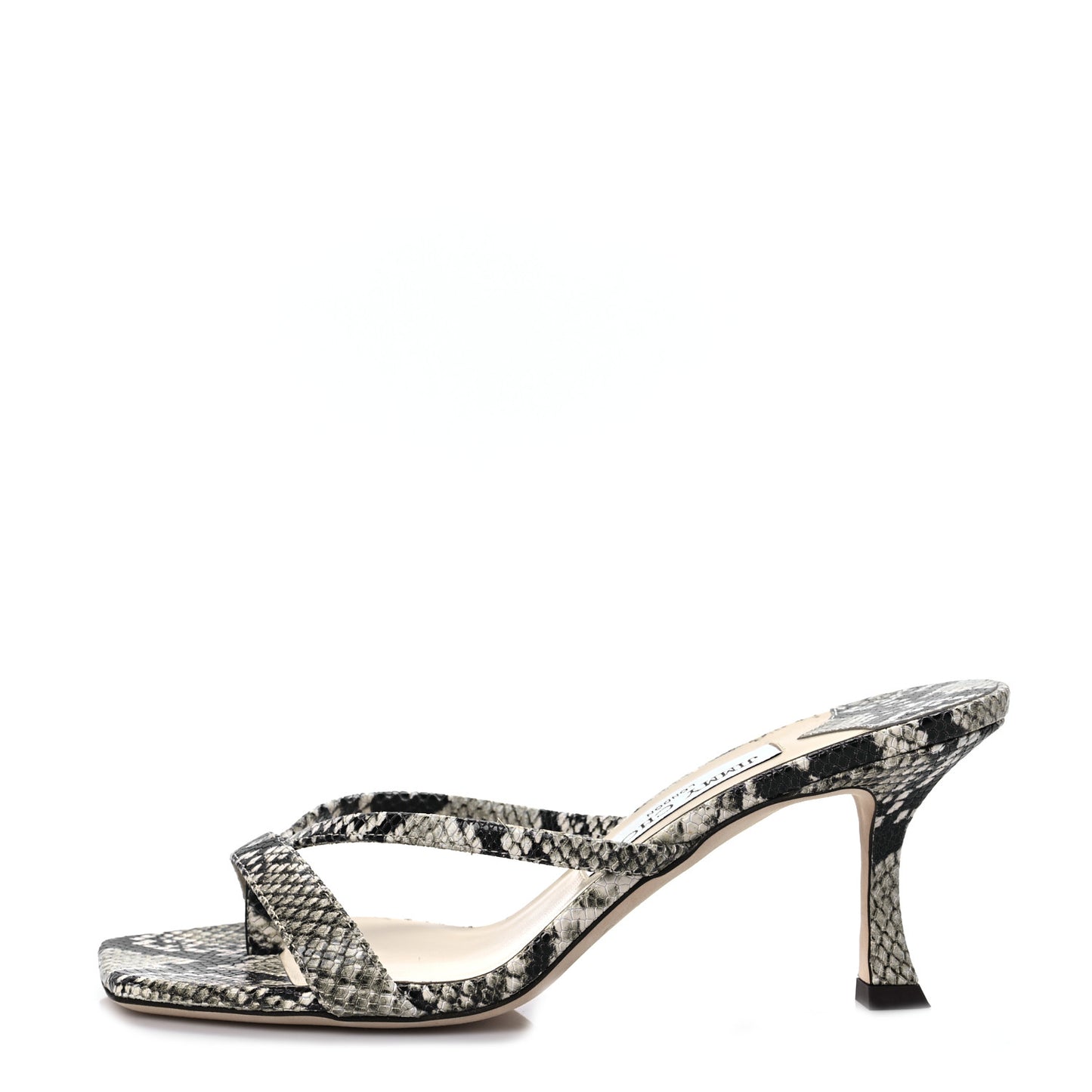 Snakeskin Embossed Maelie 70 Mule Pumps 37.5