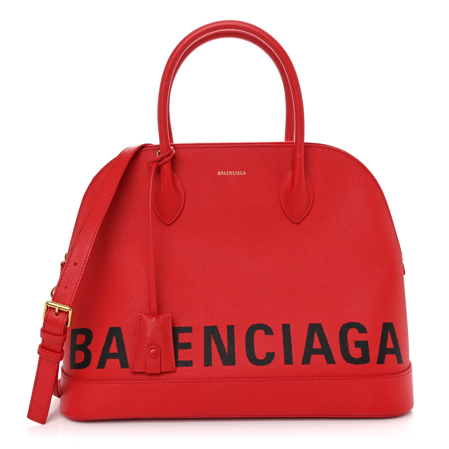 Grained Calfskin M Ville Top Handle Bag
