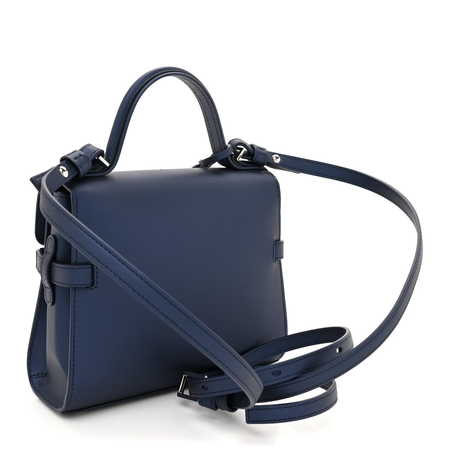 Box Small Tempete Satchel Satin Navy