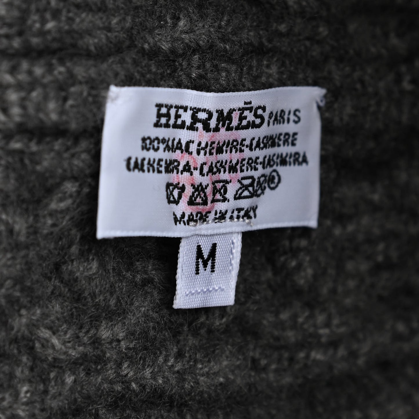 Cashmere Beanie Hat M Grey