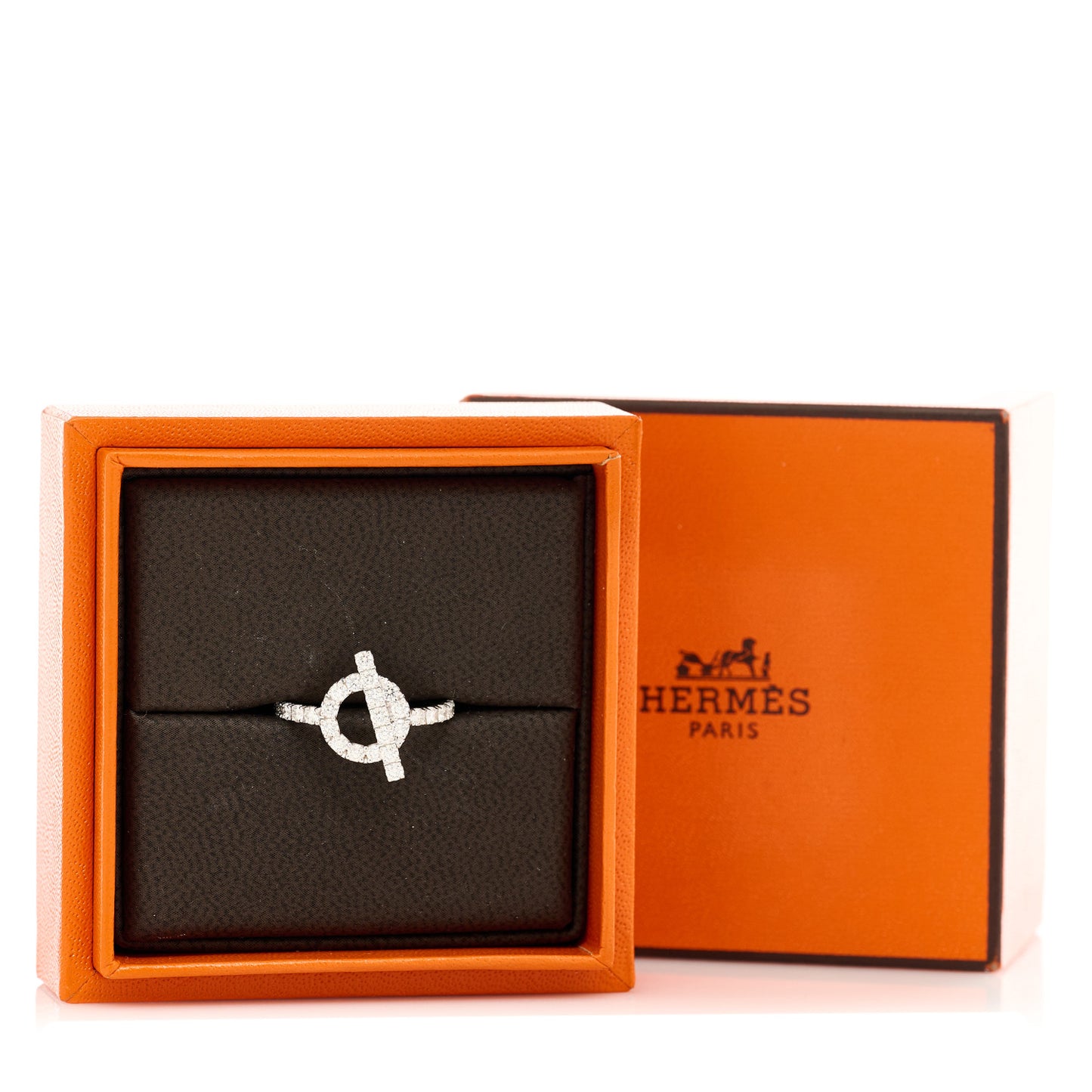 18K White Gold Diamond Finesse Ring 52 6