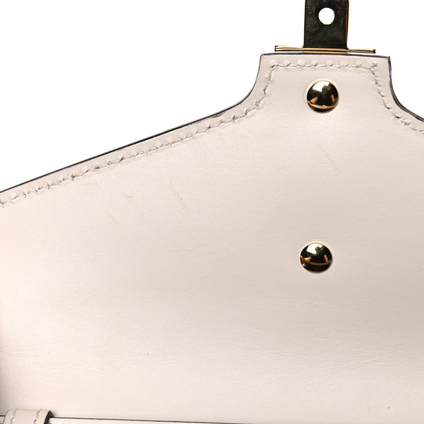 Calfskin Mini Sylvie Top Handle Bag White