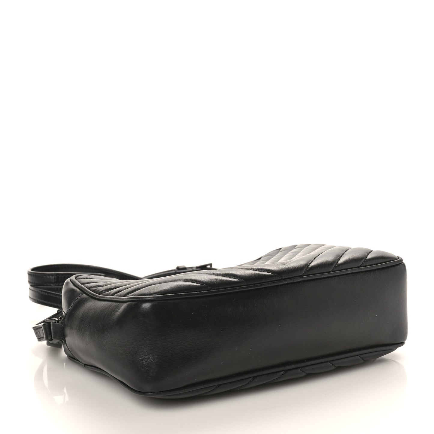 Calfskin Matelasse Monogram Monochrome Lou Camera Bag Black