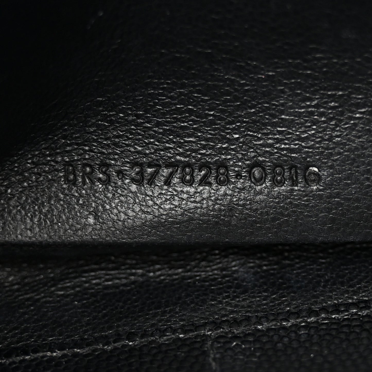 Grain De Poudre Matelasse Chevron Monogram Chain Wallet Black
