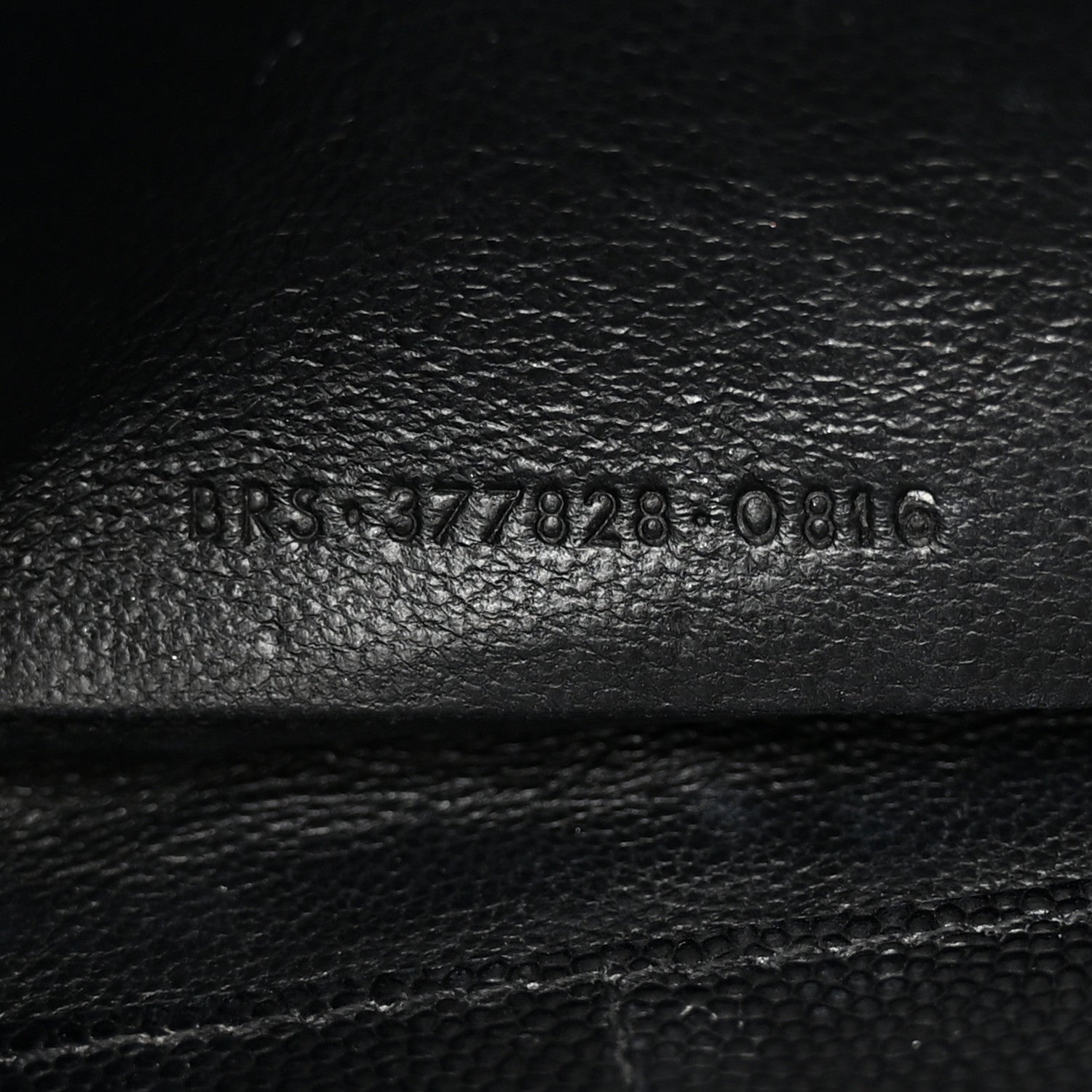 Saint Laurent Grain De Poudre Matelasse Chevron Monogram Chain Wallet Black 8 of 18