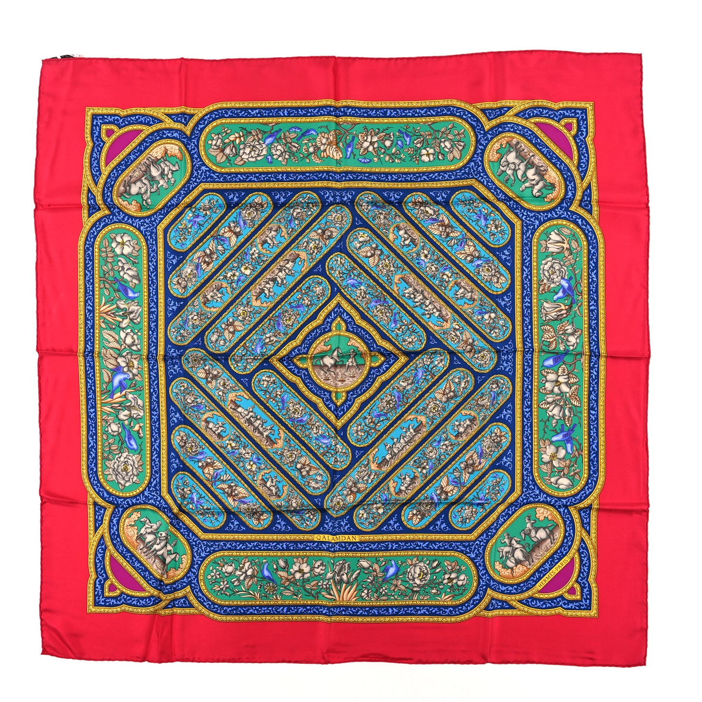 Silk Qalamdan Scarf 90