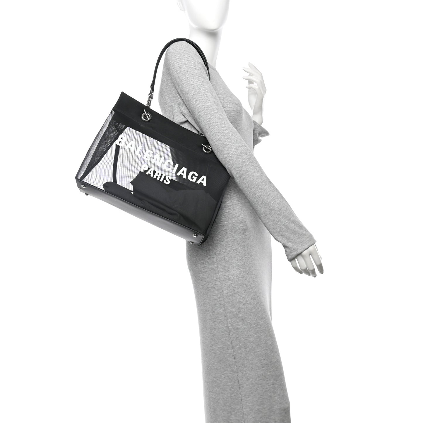 Mesh Medium Duty Free Tote Black