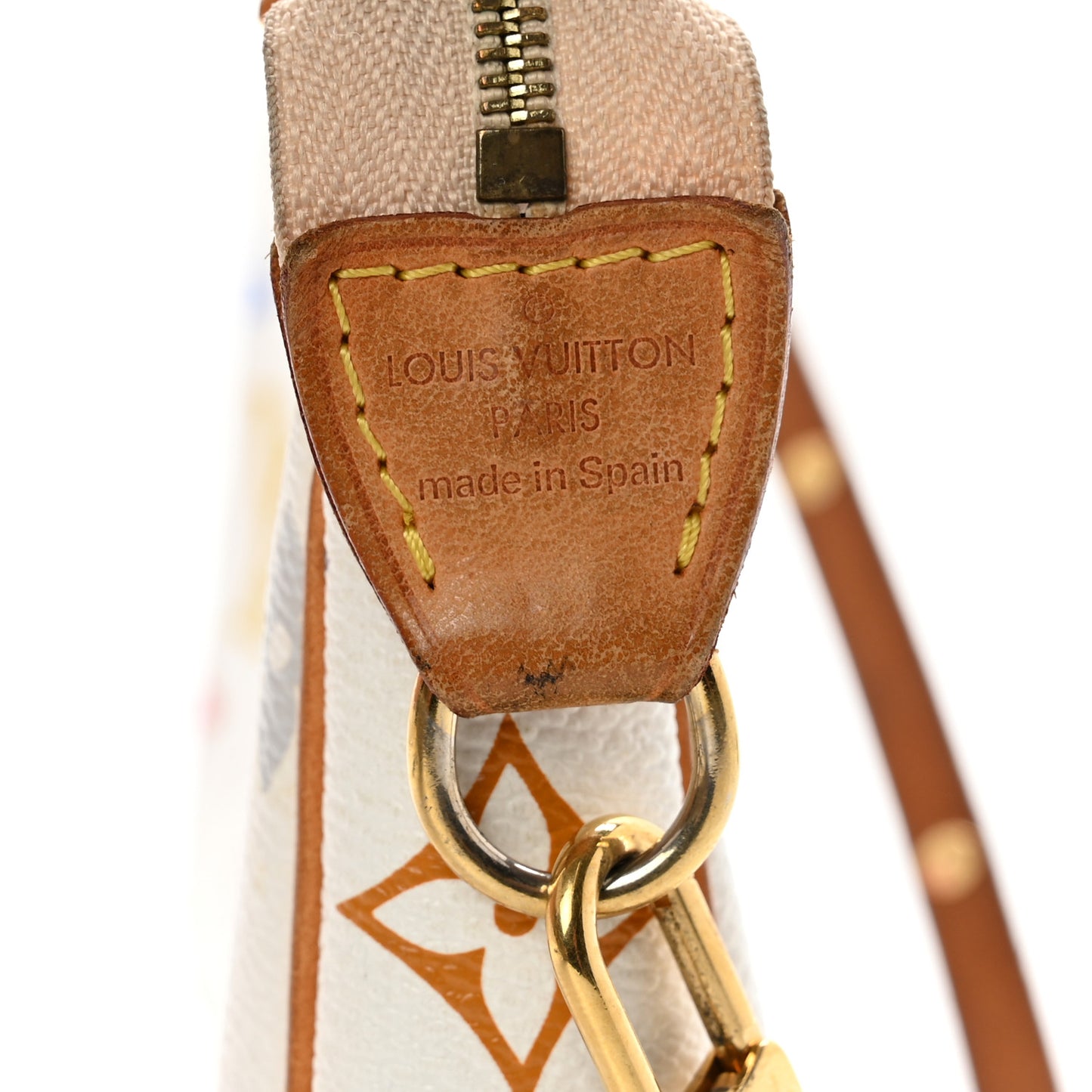 Monogram Multicolor Pochette Accessories White