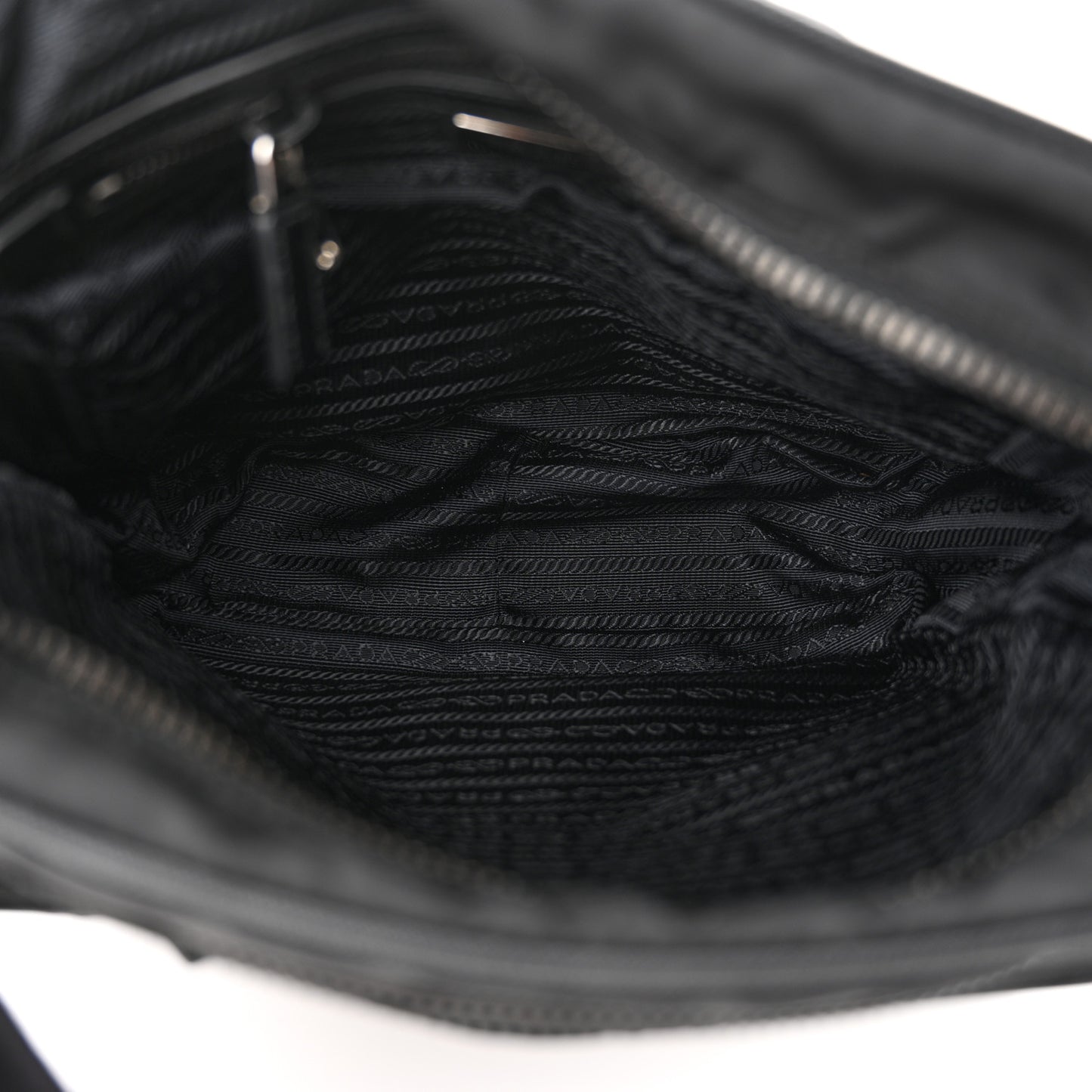 Tessuto Nylon Messenger Bag Black
