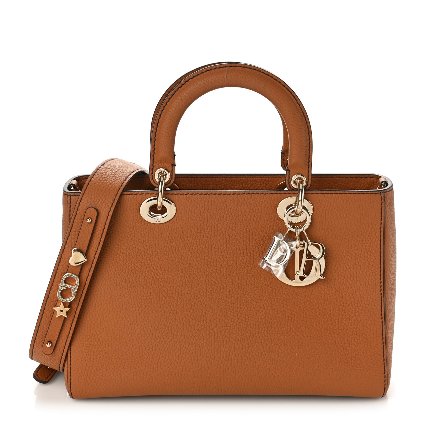 Bullcalf Medium Lady D-Sire Tote Dark Brandy