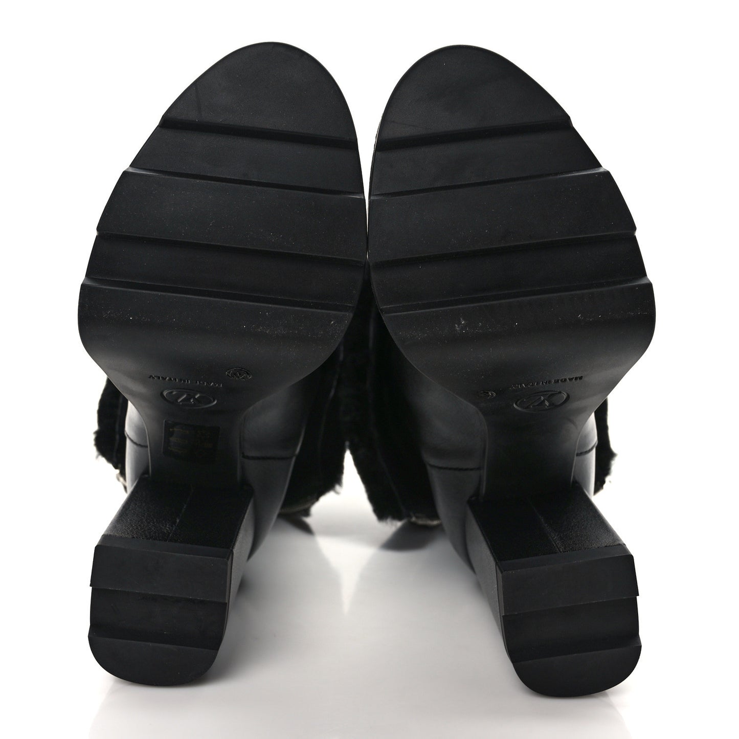 Calfskin Shearling Beaubourg Ankle Boots 37 Black