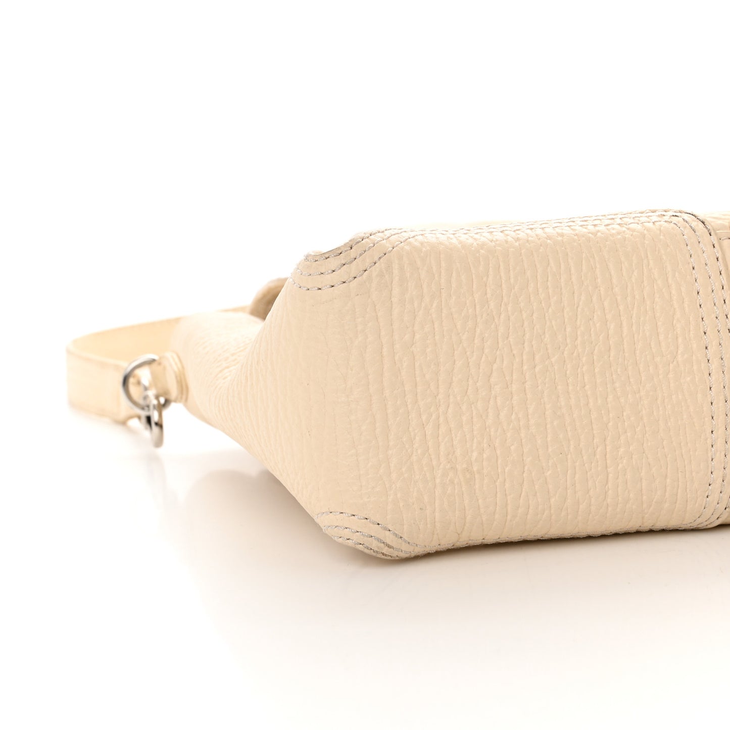 Textured Calfskin Mini Pashli Satchel Milk