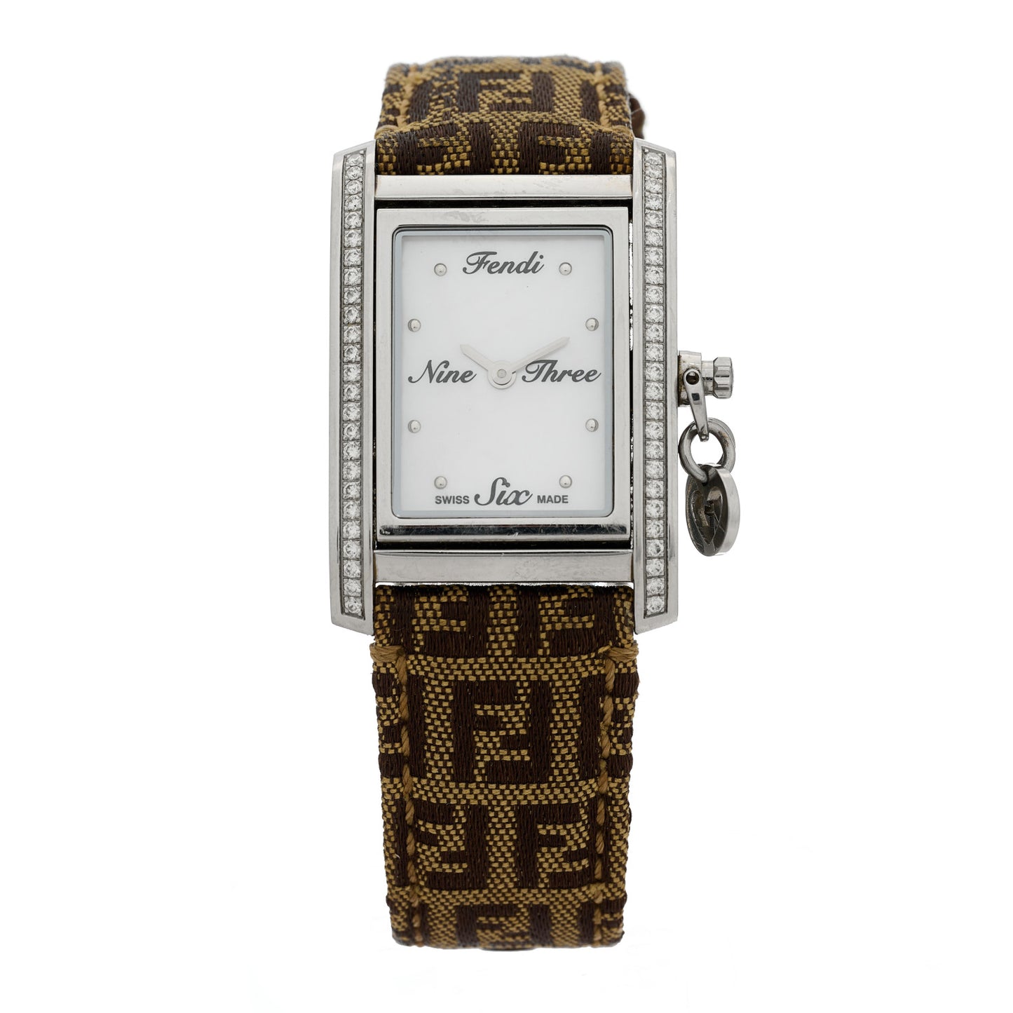 Stainless Steel Canvas Diamond 22mm Orologi Quartz Watch