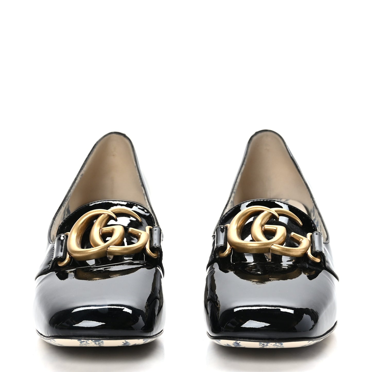 Vernice GG Victoire 55mm Loafer Pumps 39.5 Black