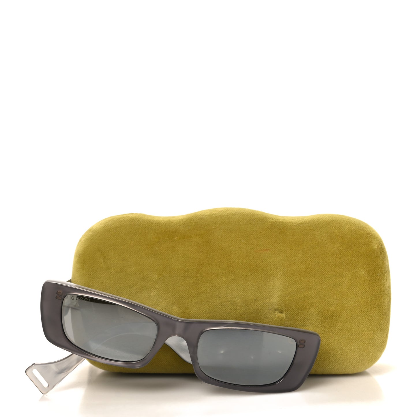 Acetate Rectangular GG0516S Sunglasses Grey Gold