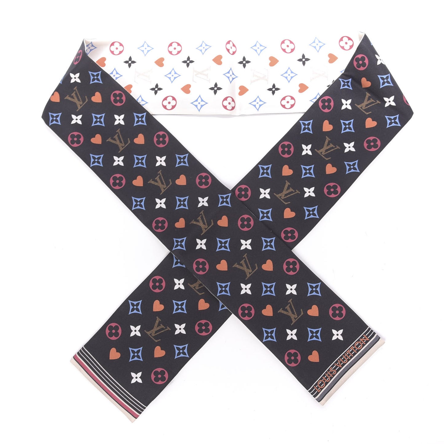 Silk Game On Bandeau Black White