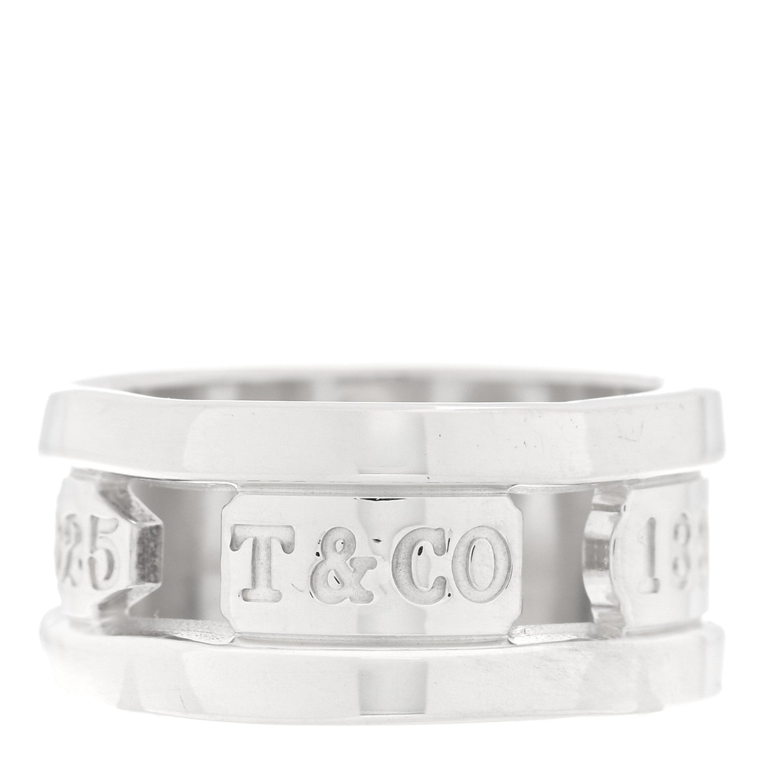 Tiffany Sterling Silver 1837 Elements Ring 51 5.75 3 of 5