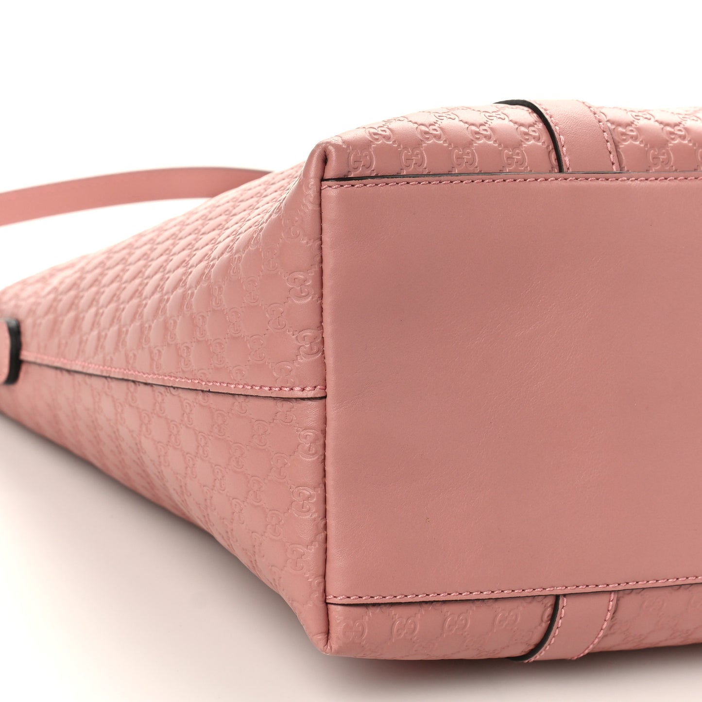 Soft Microguccissima Medium Zippered Satchel Soft Pink