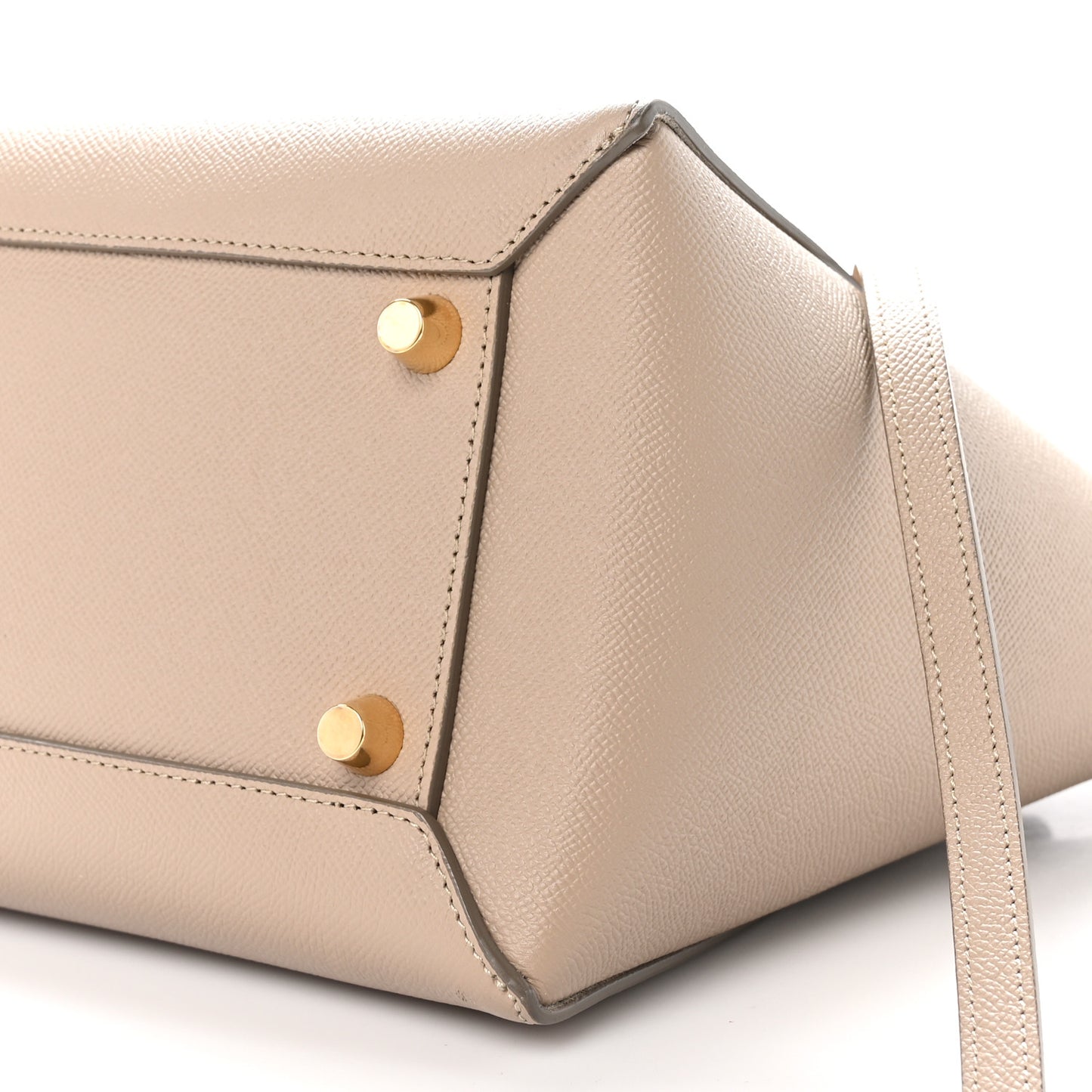 Grained Calfskin Mini Belt Bag Light Taupe