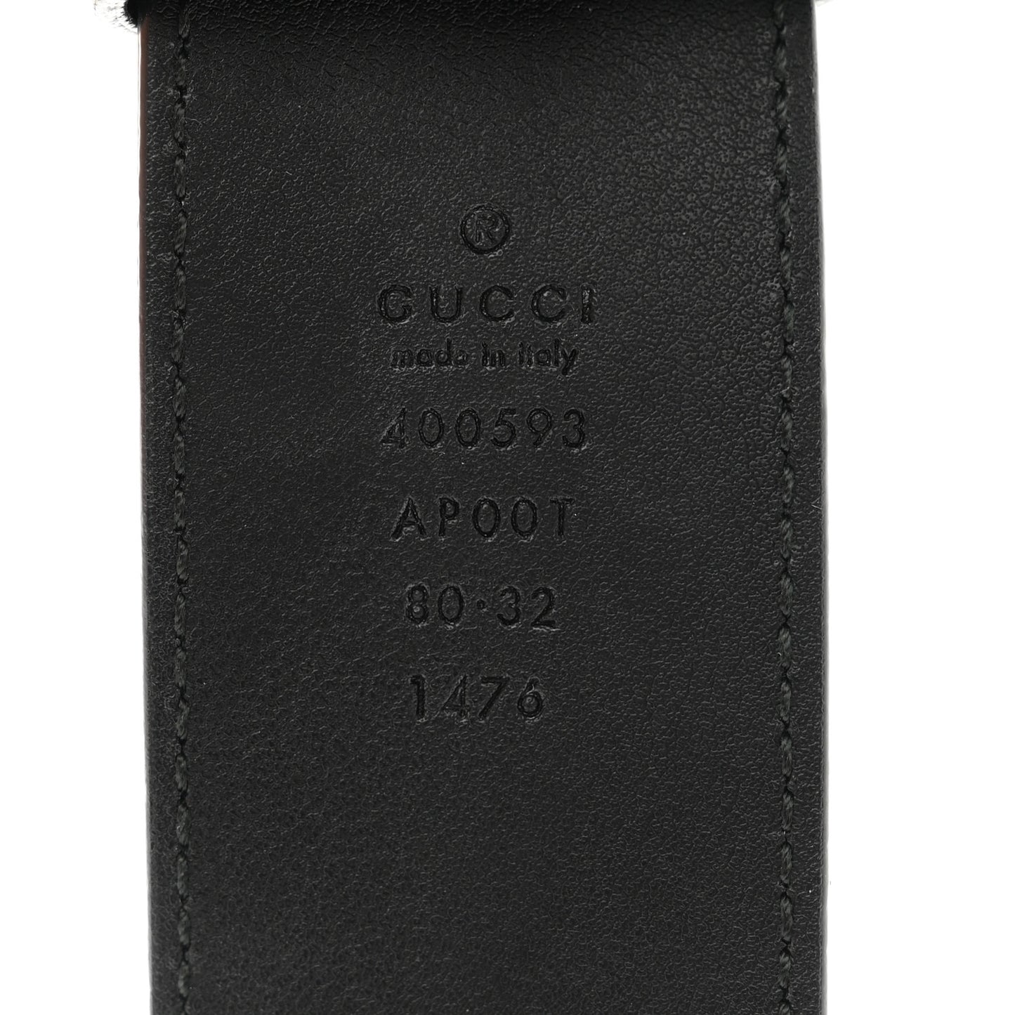Calfskin Double G 40mm Belt 80 32 Black