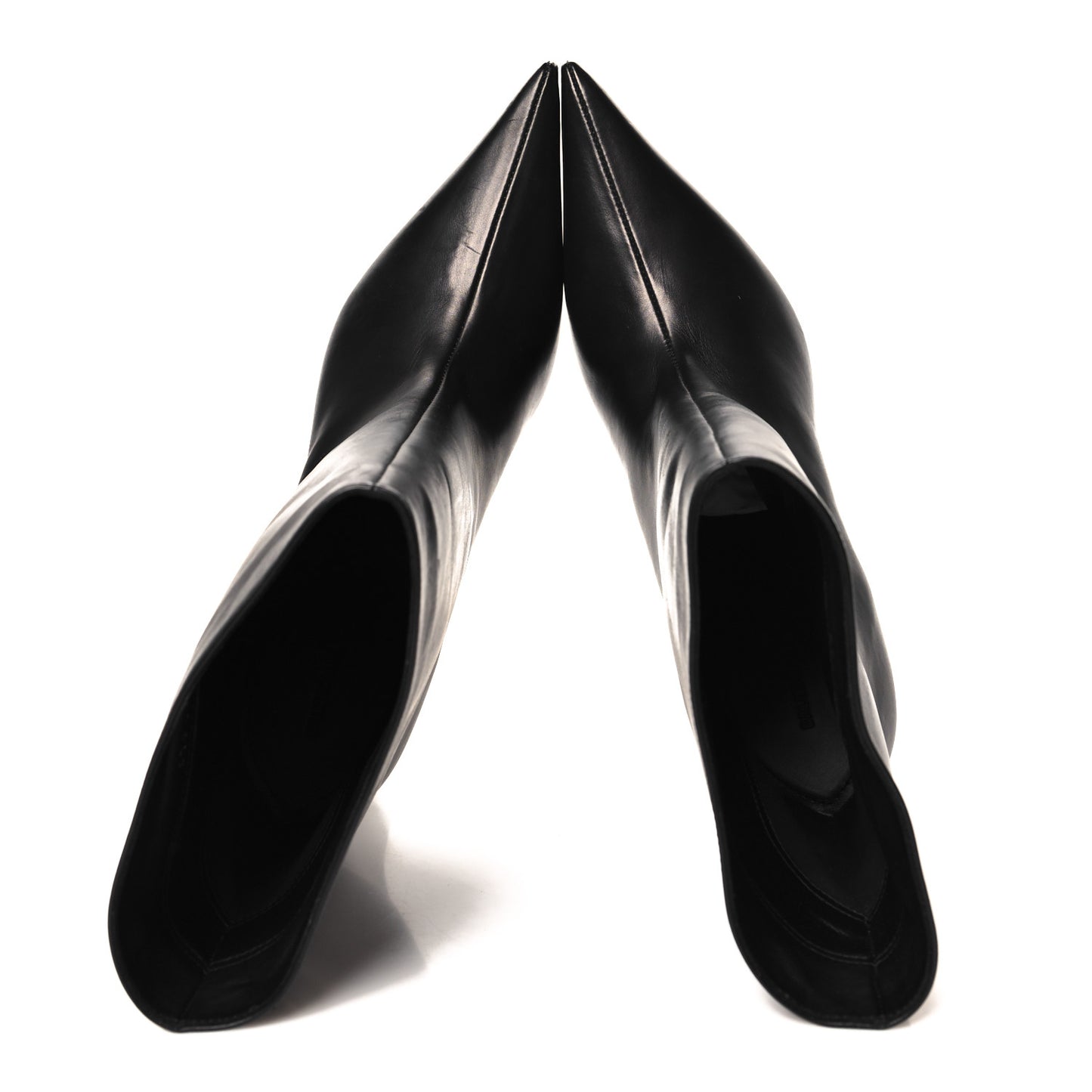 Soft Calfskin Blade Bootie 36 Black