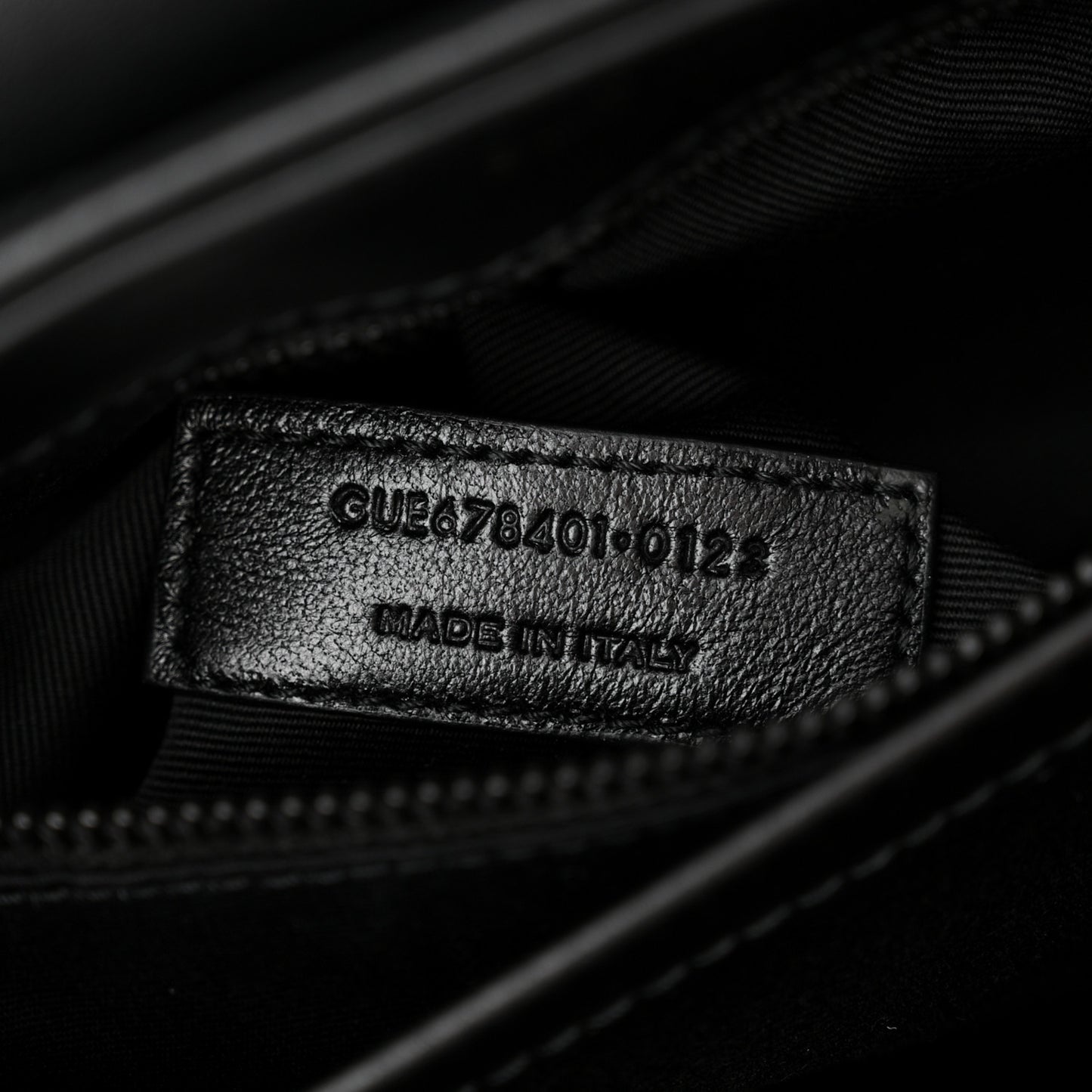 Calfskin Y Quilted Monogram Monochrome Toy Loulou Crossbody Bag Black