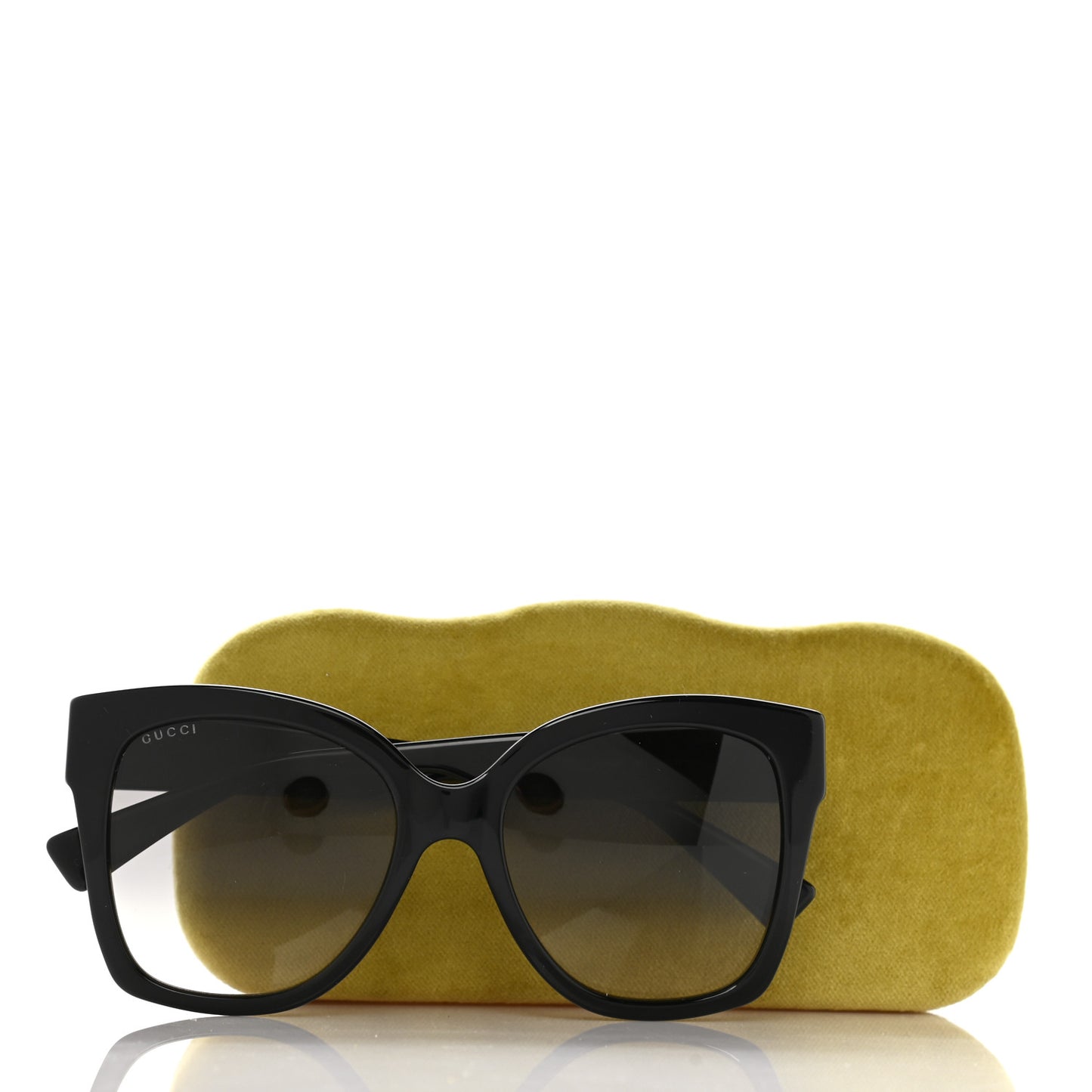 Acetate Square Frame Sunglasses GG0459S Black